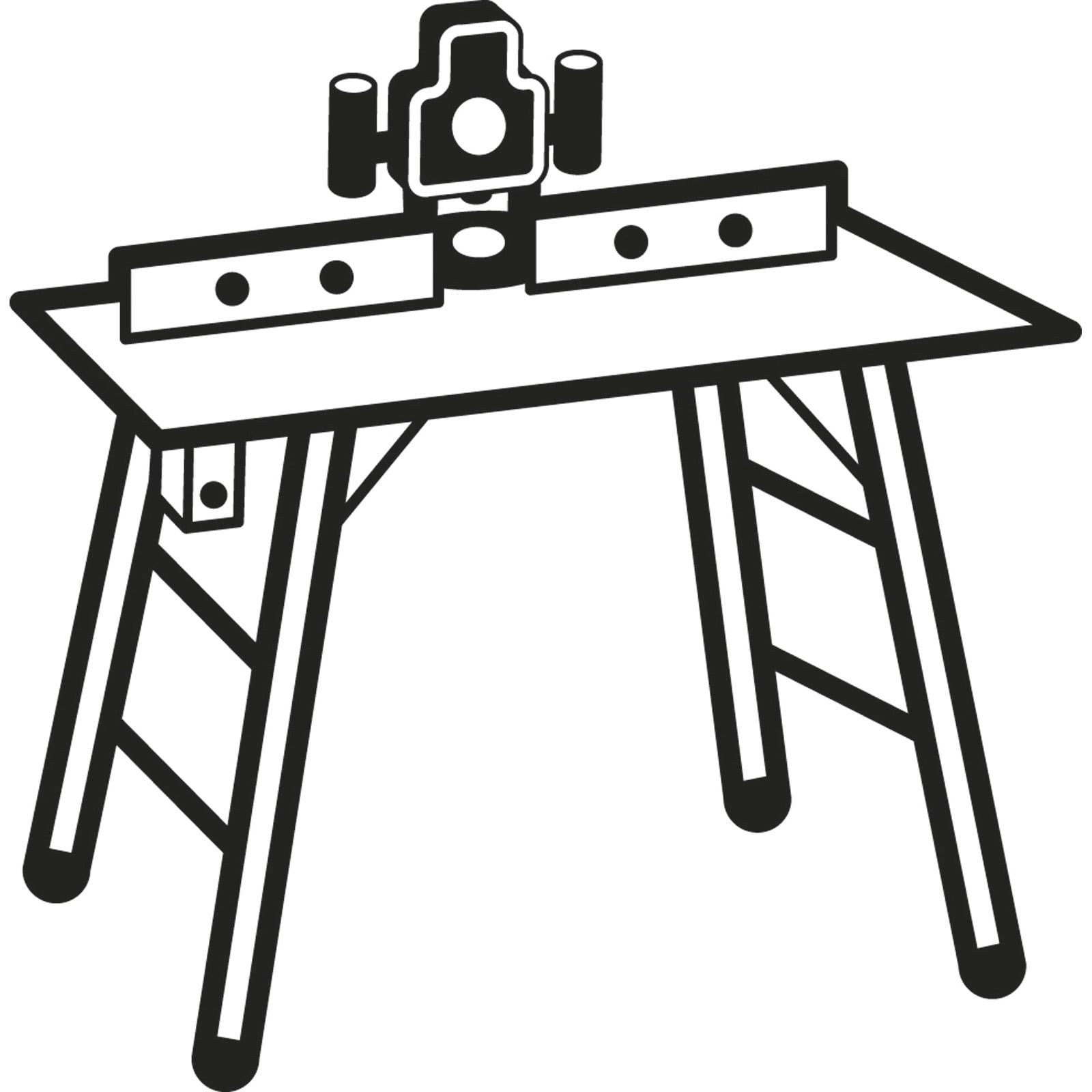 BOSCH Oberfräsenvorsatz Bosch Schaft für Scheibenfräse mit Führungskugellager 8 mm D 22 mm G 6