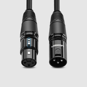 UGREEN Mikrofonkabel XLR Soundanlage weiblich - XLR männlich schwarz Audio-Kabel, (1 cm)