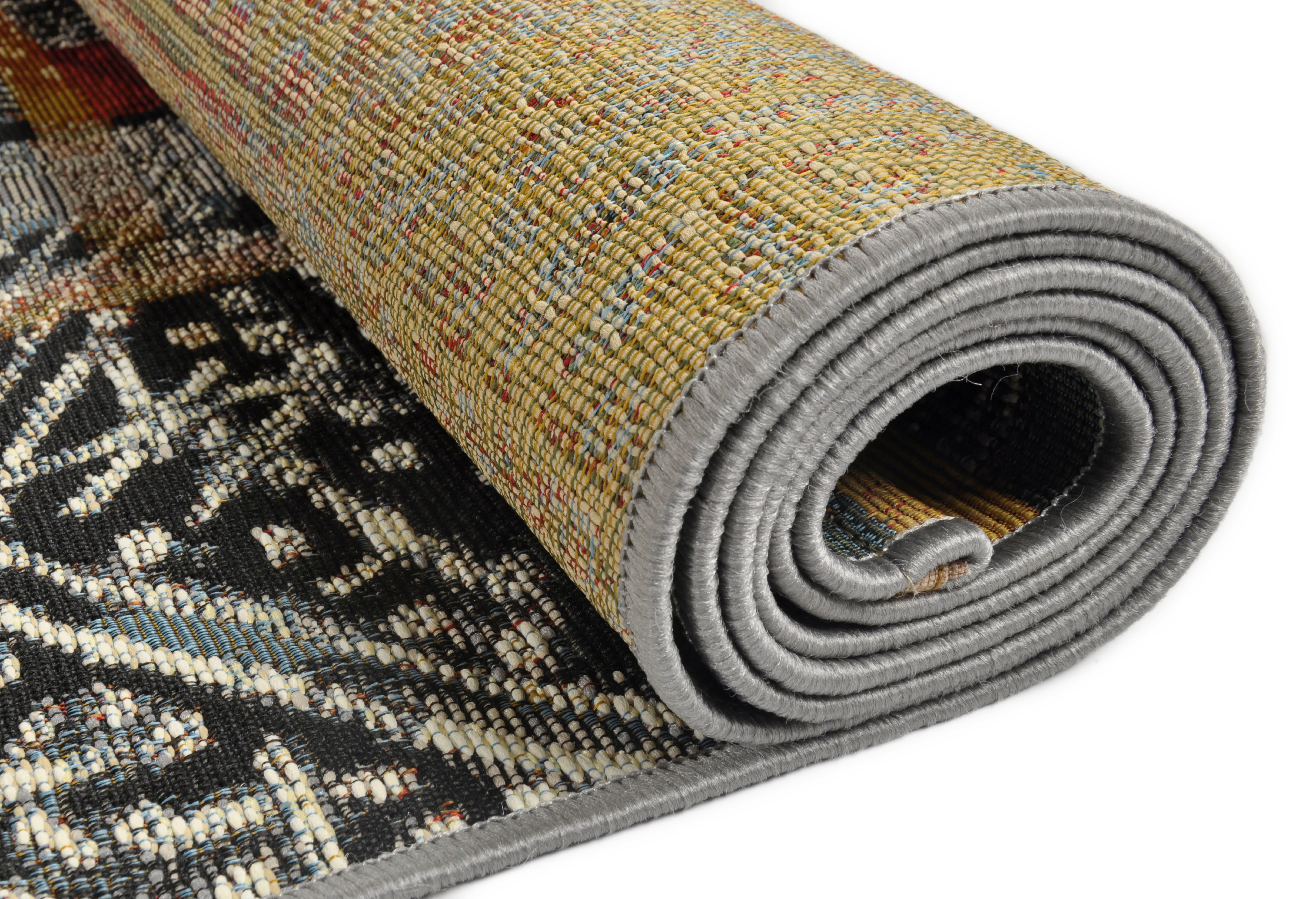 Teppich Outdoor-Africa Gino geeignet, Falcone, In- Höhe: rechteckig, mm, Outdoor 36, Wohnzimmer und 5 Flachgewebe