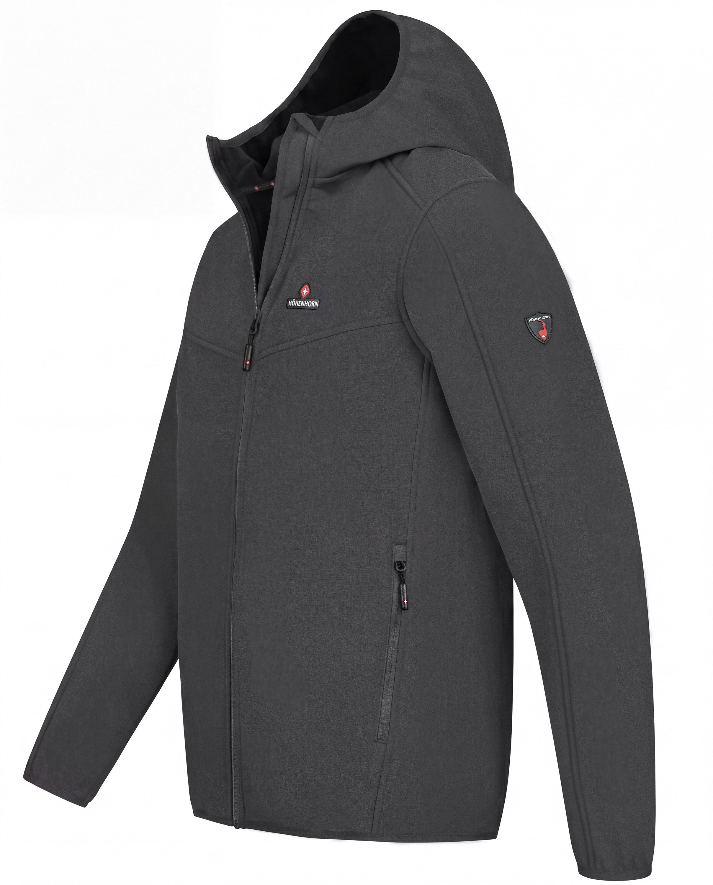 Höhenhorn Softshelljacke Alpberg Herren leichte Jacke für Männer Outdoor Übergangsjacke Microfleece-Innenfutter, Atmungsaktiv – Bild 2 von 5