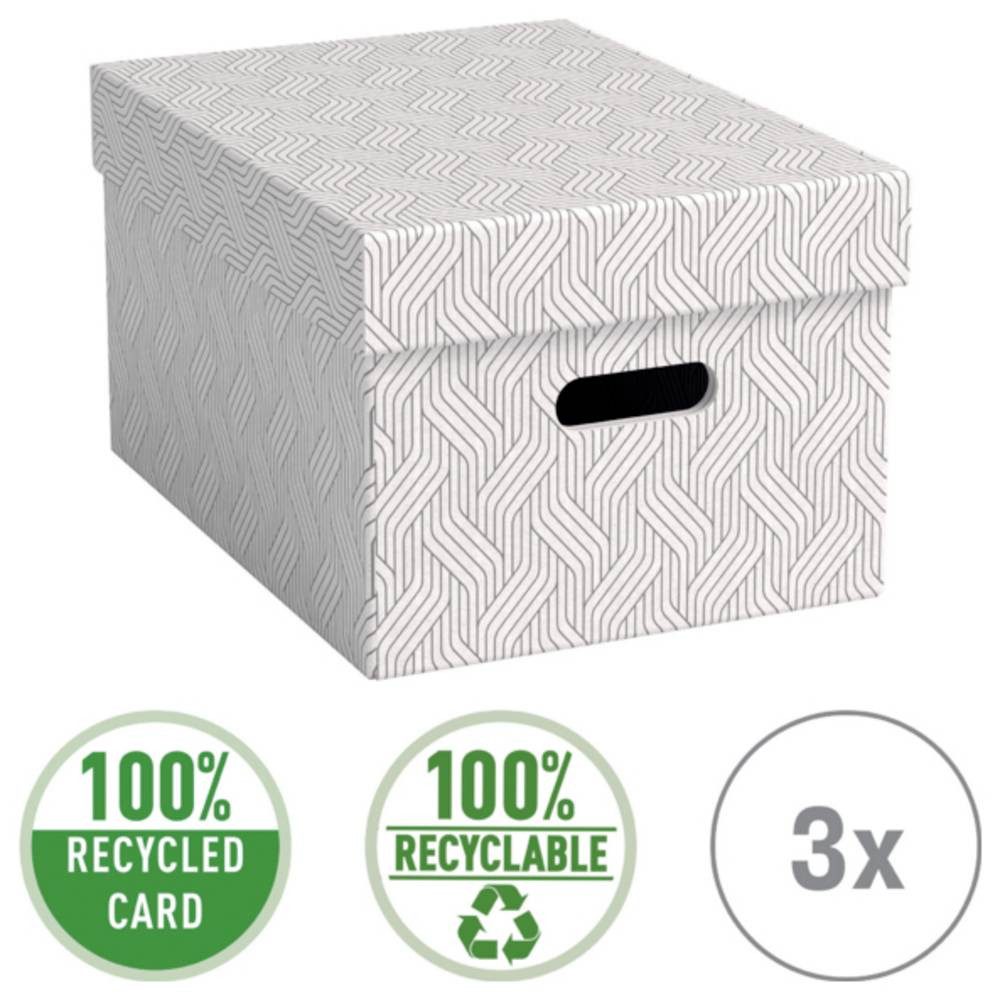 LEITZ Aufbewahrungsbox Aufbewahrungsbox VON Weiß 15 l (B x H x T) 265 x 205 x 365 mm 3 St.