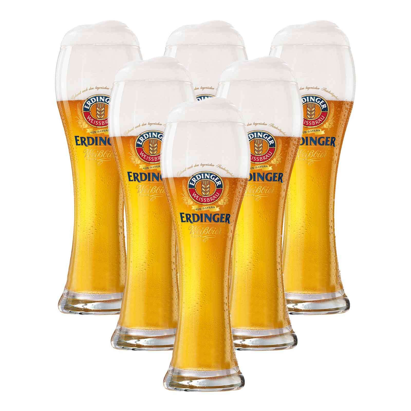 Bierglas Erdinger Weizenbiergläser 500 ml 6er Set