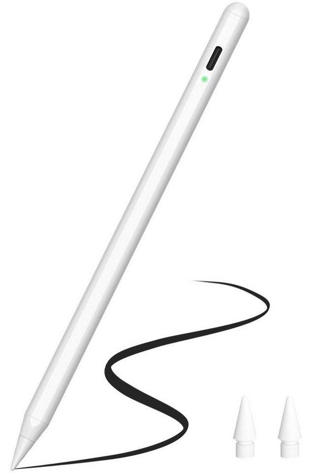 Haiaveng Eingabestift Apple Pencil 2, Generation, Magnetisches Kabellos  Palm Rejection (2 Ersatzstiftspitzen geliefert) Stylus Pen für iPad mit  Neigung, kompatibel mit Active Pencil