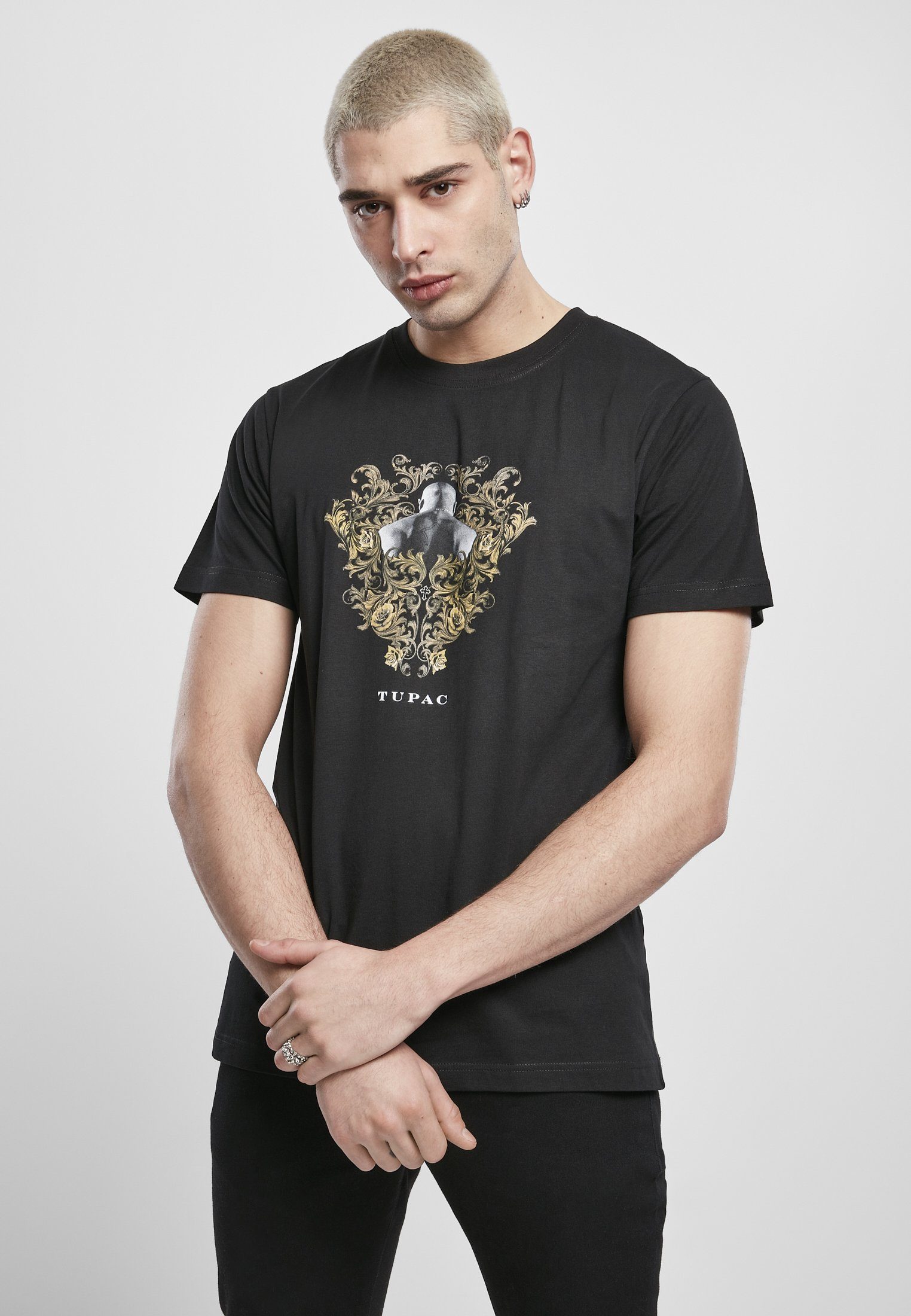 MisterTee T-Shirt Herren Tupac Ornaments Tee (1-tlg)