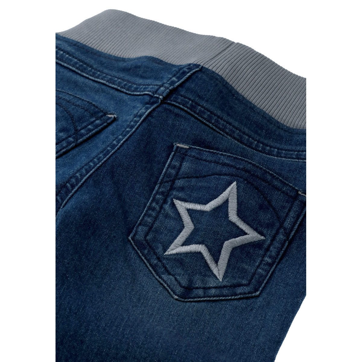 Villervalla Slim-fit-Jeans Midnight Wash Unisex Kinder (1-tlg) Hose, Denim, Pants, Freizeithose, Jeanshose