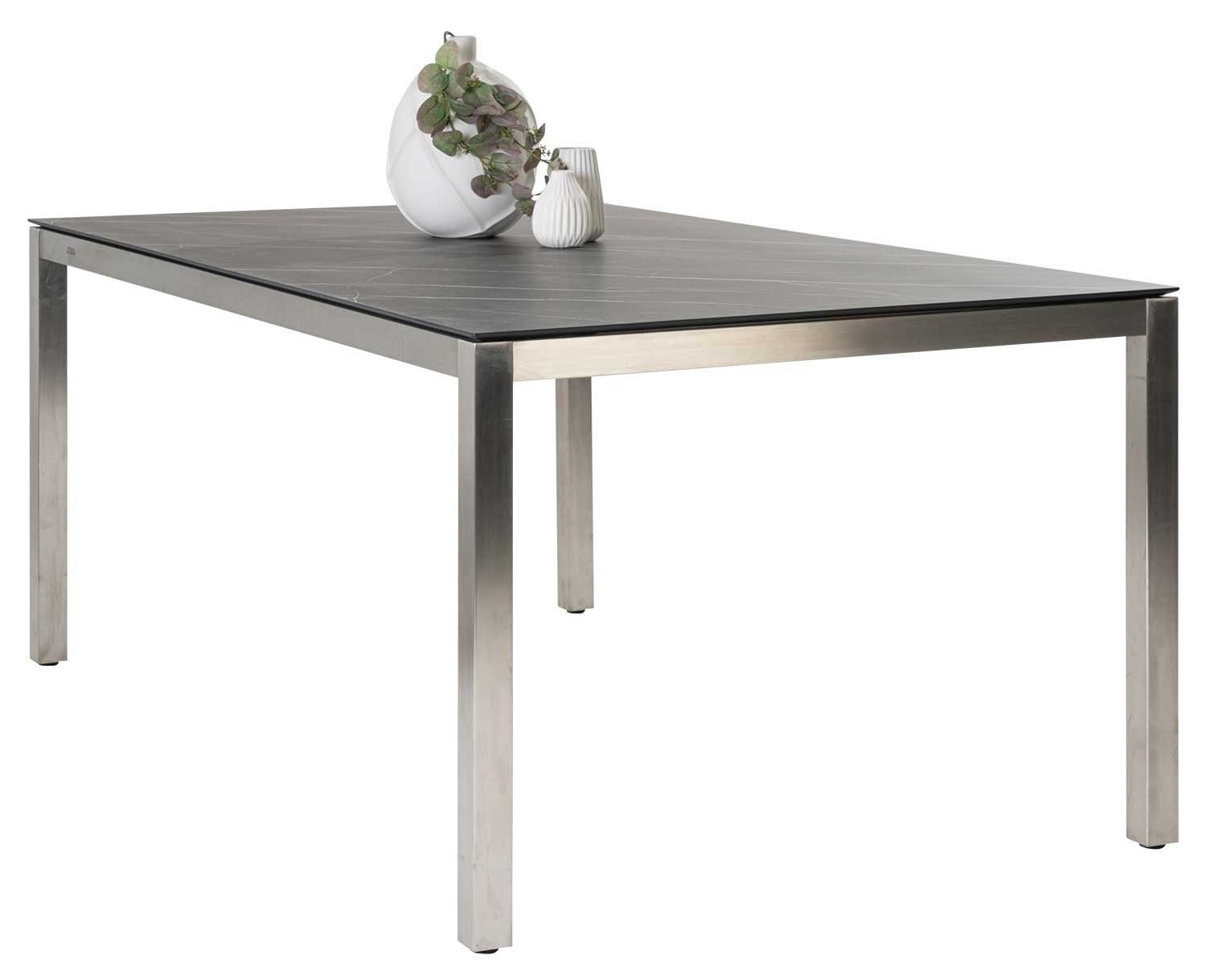 ZEBRA Möbel Tischplatte DARK B T MARBLE, Kunststoff, Kunststoff-Laminat cm, 180 x 100