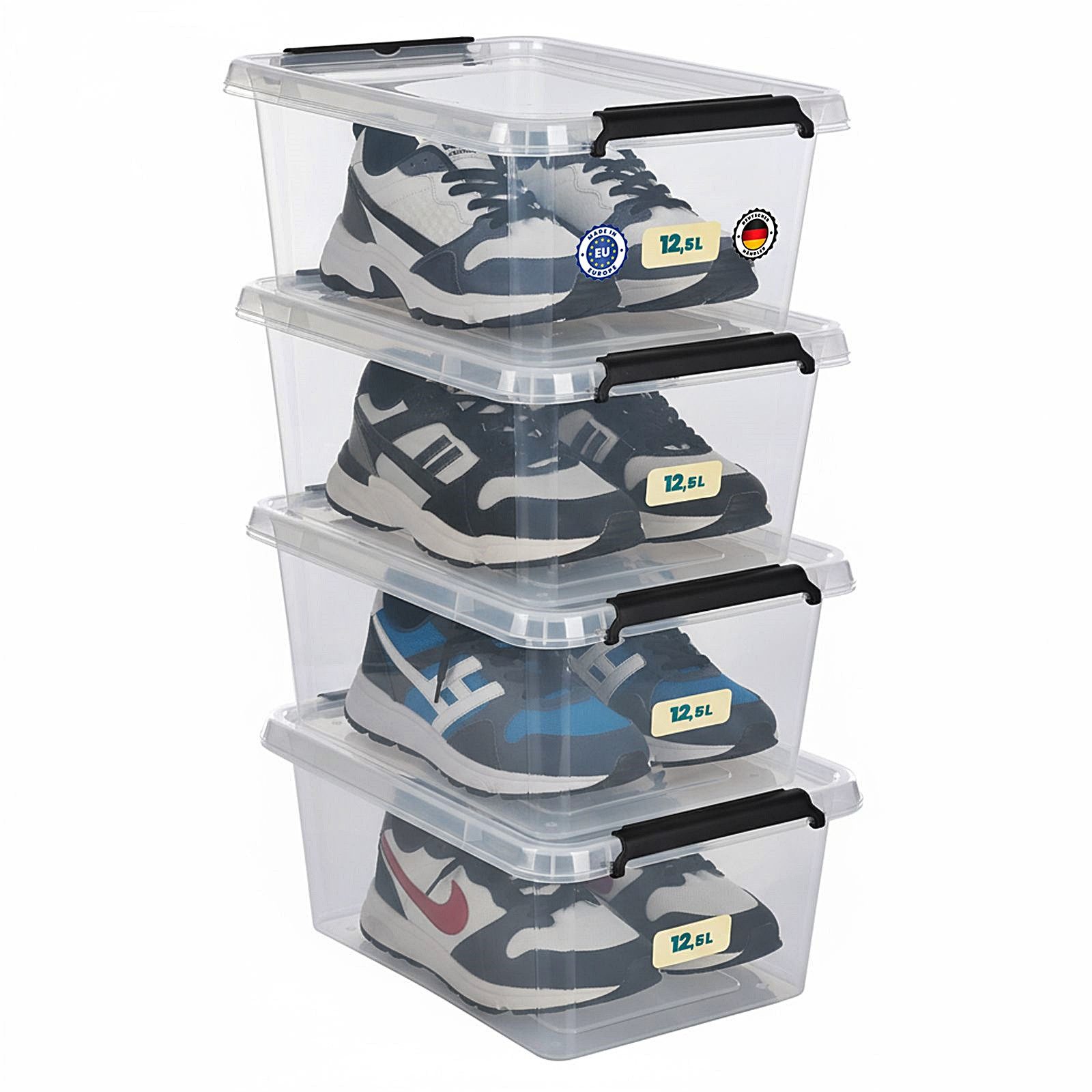 astor24 Aufbewahrungsbox Aufbewahrungsbox mit Deckel 4er günstig online kaufen