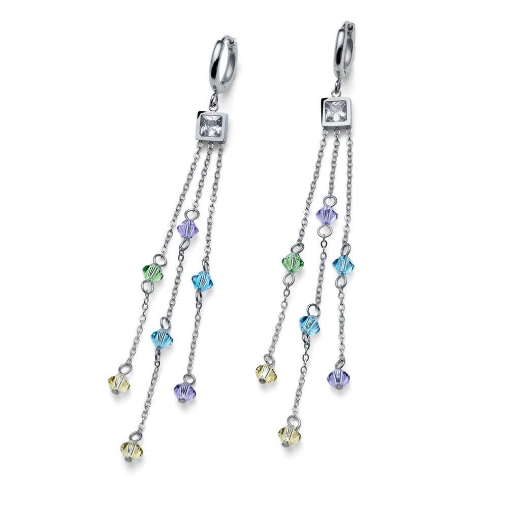 Oliver Weber Ohrring-Set Charming round earrings with Really 23017 pendants