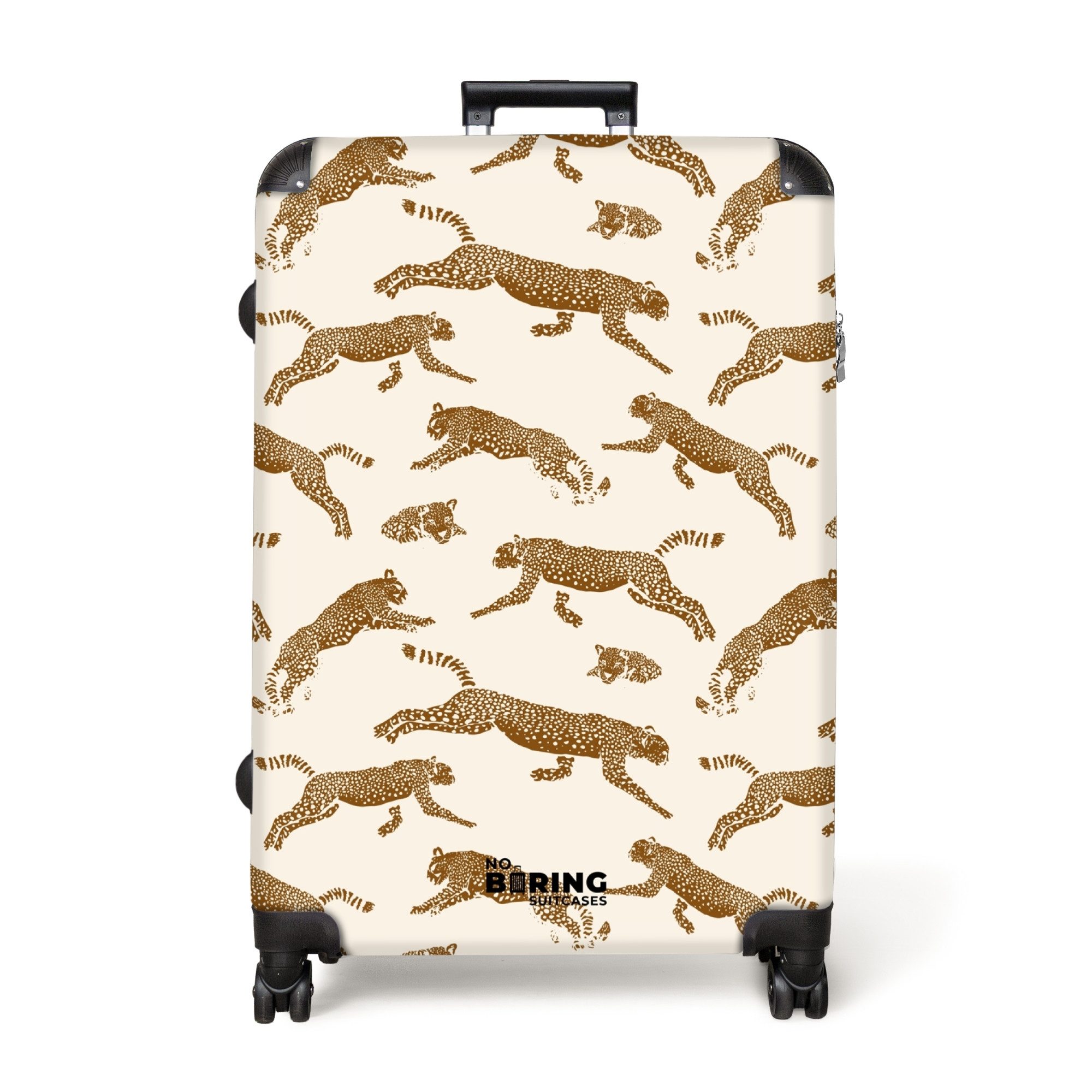 NoBoringSuitcases.com© Hartschalen-Trolley Beige mit Panther 77 günstig online kaufen