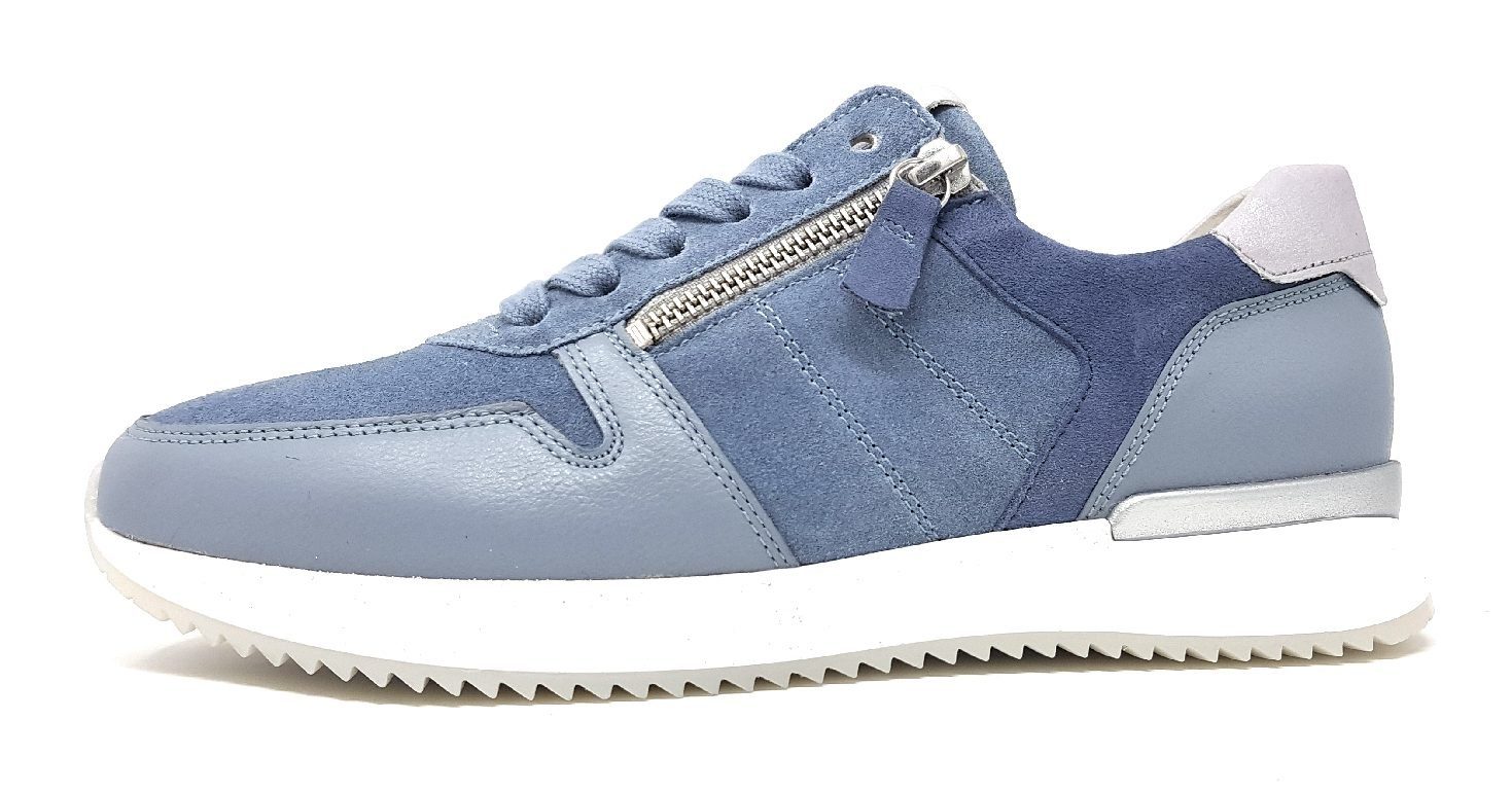 16 Schnürschuh Gabor blau-kombi low / Sneaker