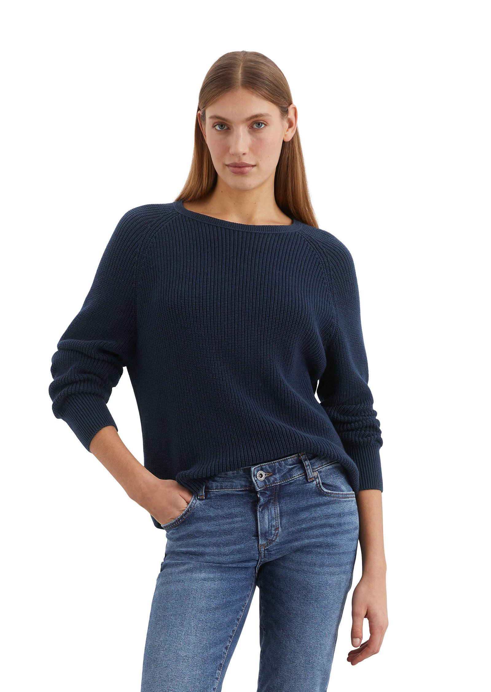 Marc O'Polo Strickpullover aus Heavy-Weight-Organic-Cotton günstig online kaufen