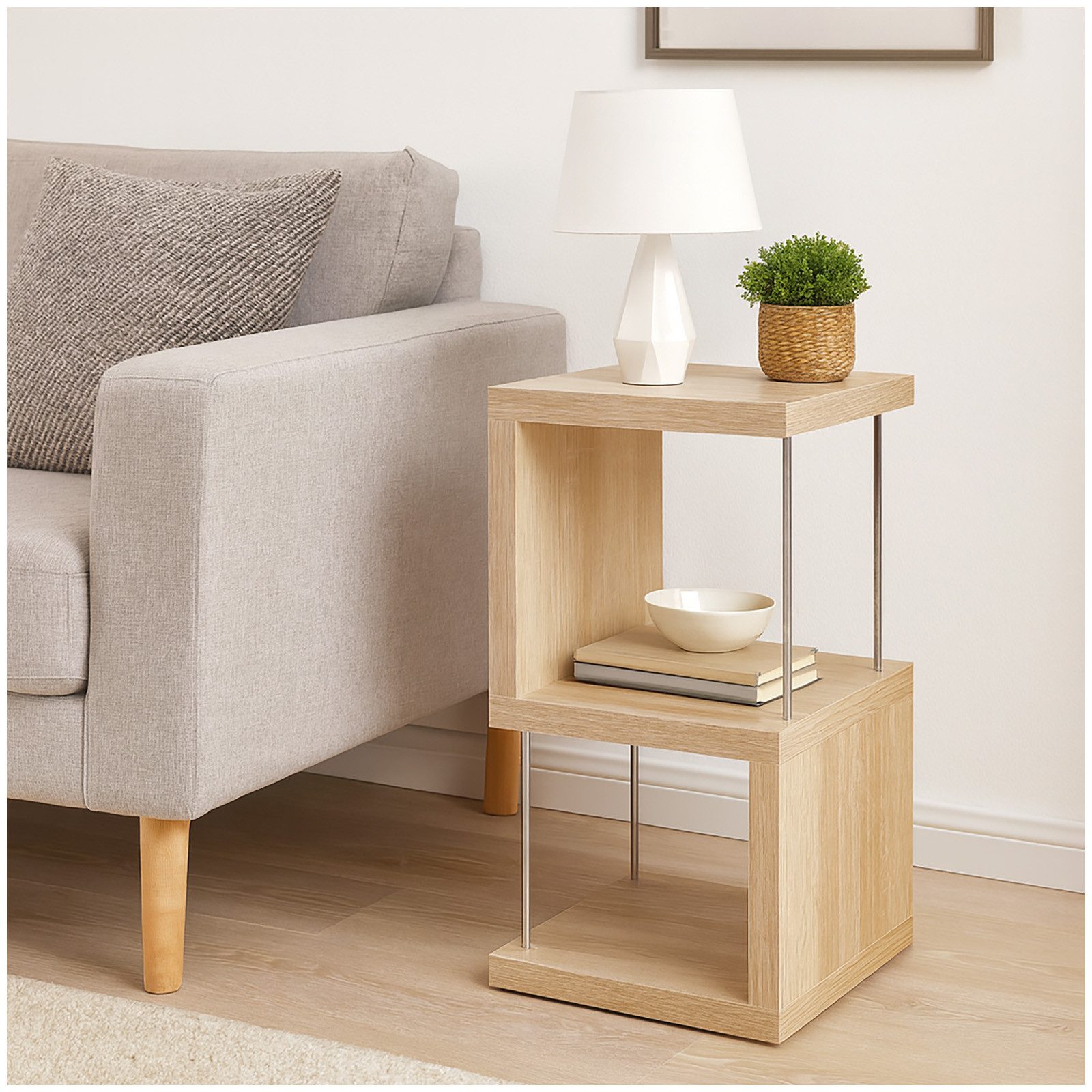 HTI-Living Regal Standregal Sonoma Regal 30x65x30 cm, Sonoma 1-tlg., mit Me günstig online kaufen