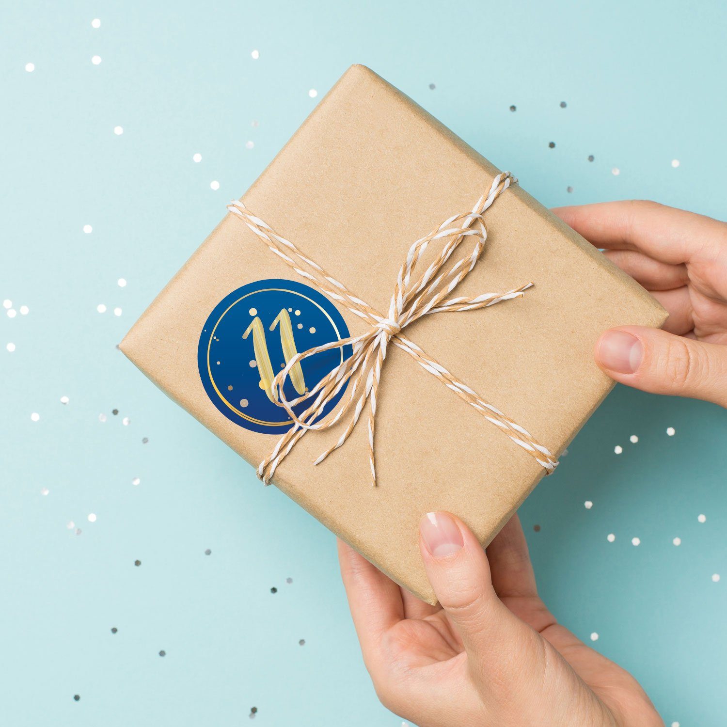 GRAVURZEILE Adventskalender Adventskalender Zahlenaufkleber zum Basteln (mit 24 farbigen Zahlen), für Weihnachten zum Selbstgestalten