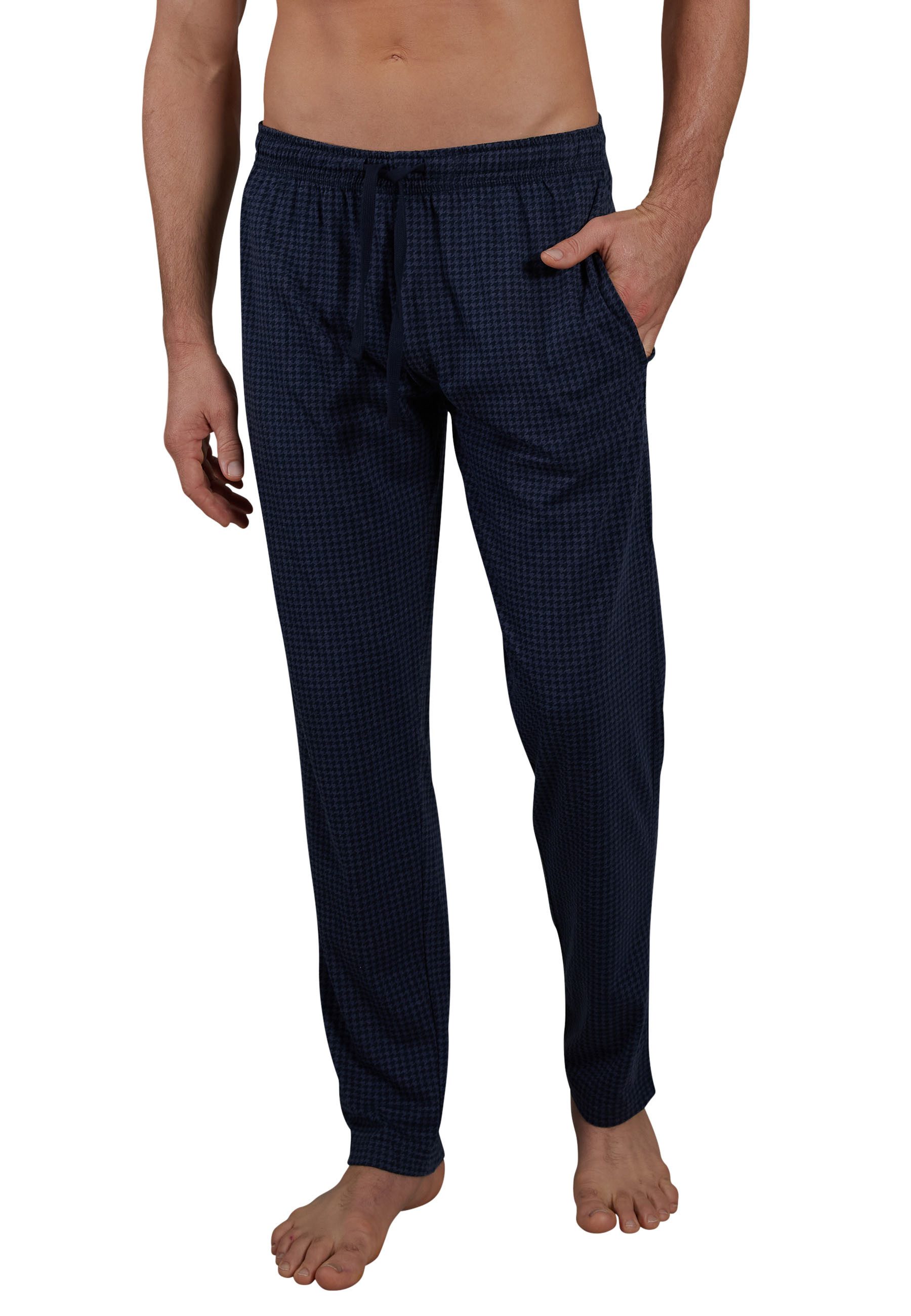 CECEBA Schlafhose CECEBA Herren Lange-Hose blau bedruckt (1-tlg) günstig online kaufen