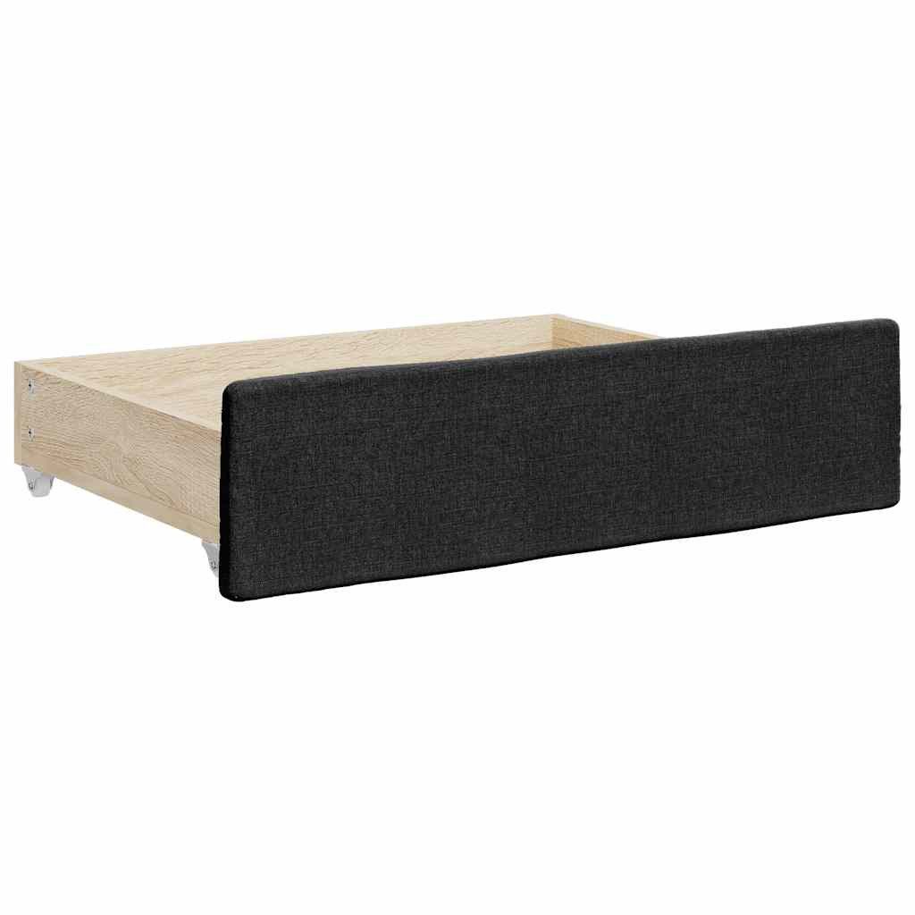 vidaXL Bettschubkasten Bettschubladen 2 Stk. Schwarz günstig online kaufen