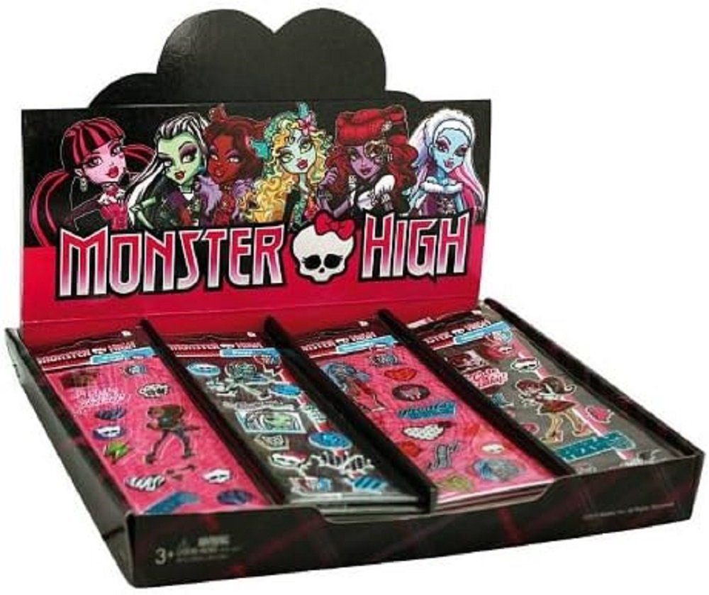 Trendhaus Sticker Monster High Aufkleber Popz -4 fach sortiert- Mitgebsel, (48-tlg)