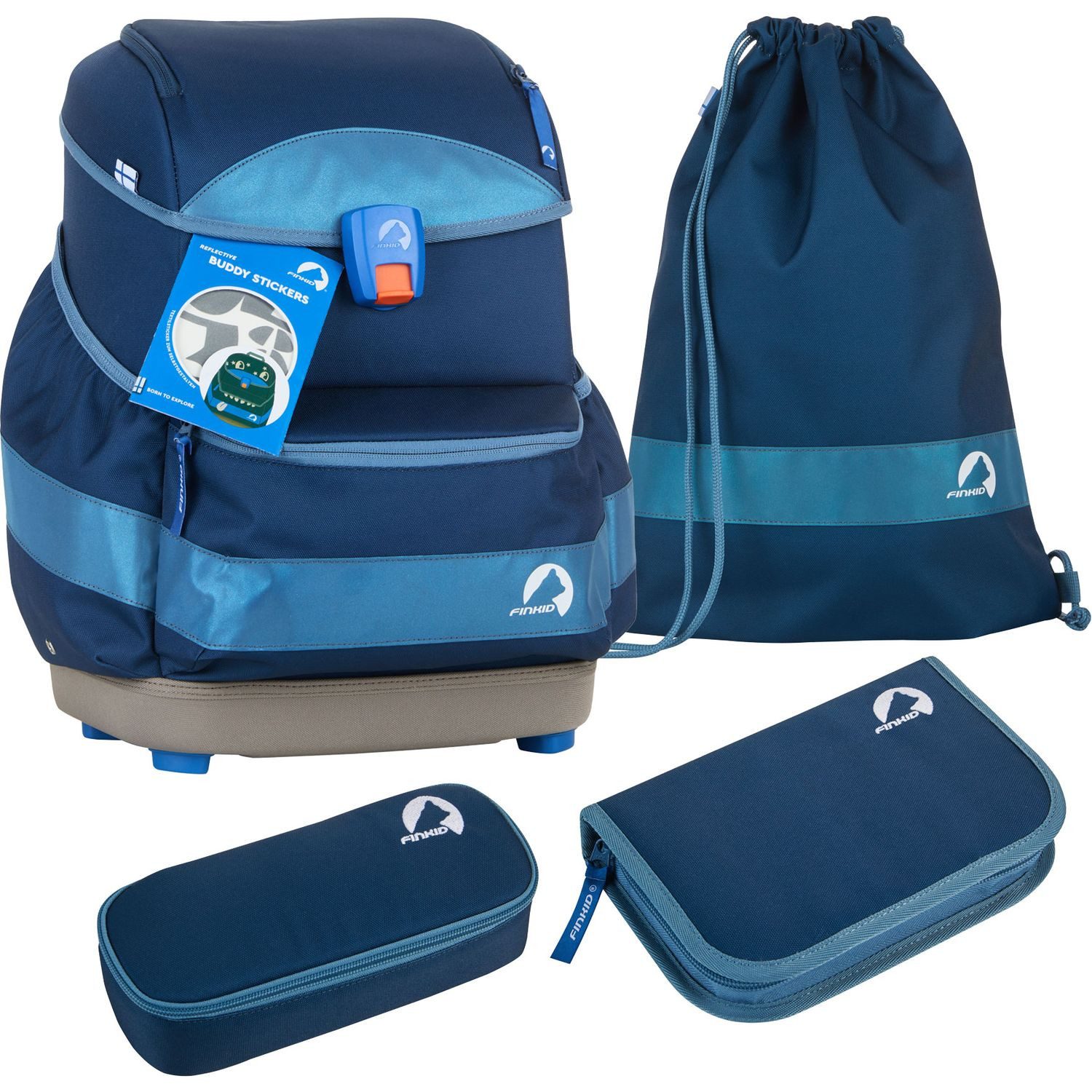 Finkid Ранці Ранціset 4-tlg. BUDDY EKO SPORT denim/dove