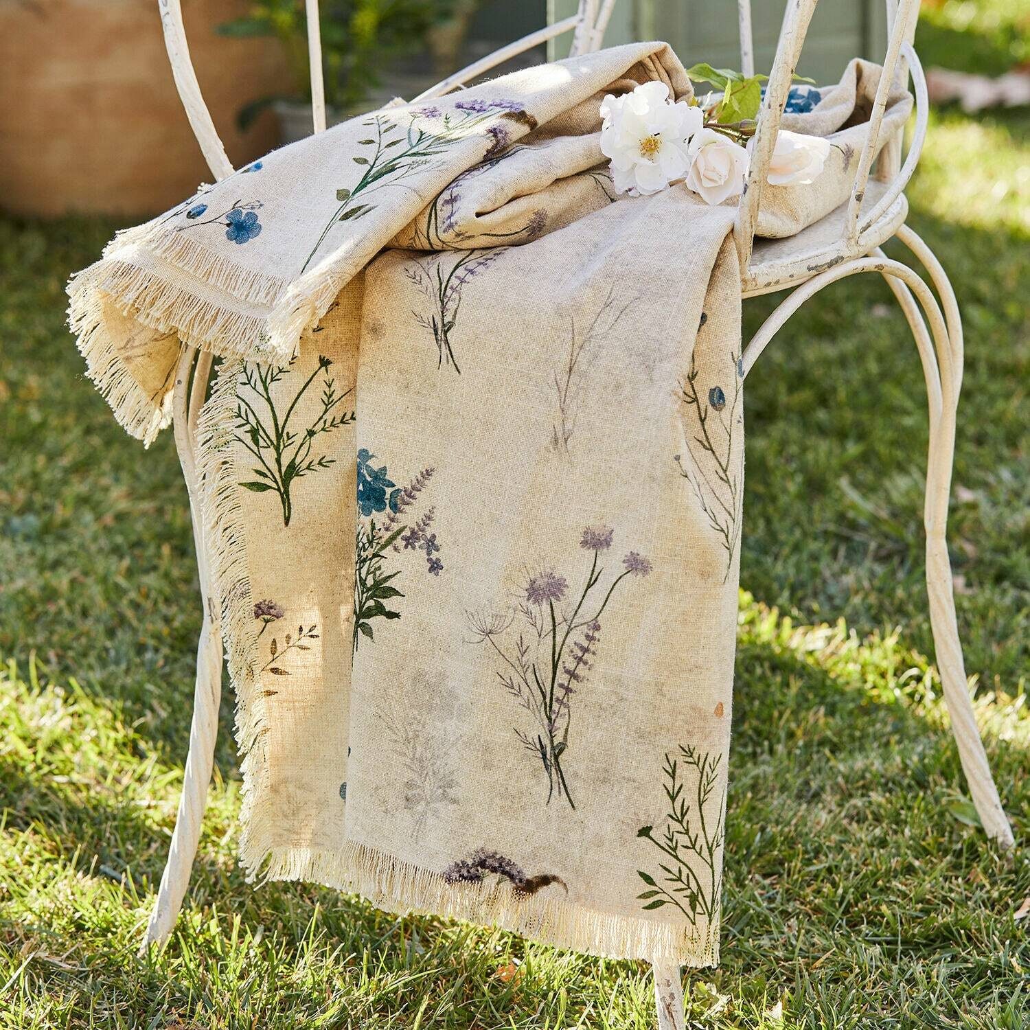 Mirabeau Tagesdecke Plaid Cabinda creme/bunt