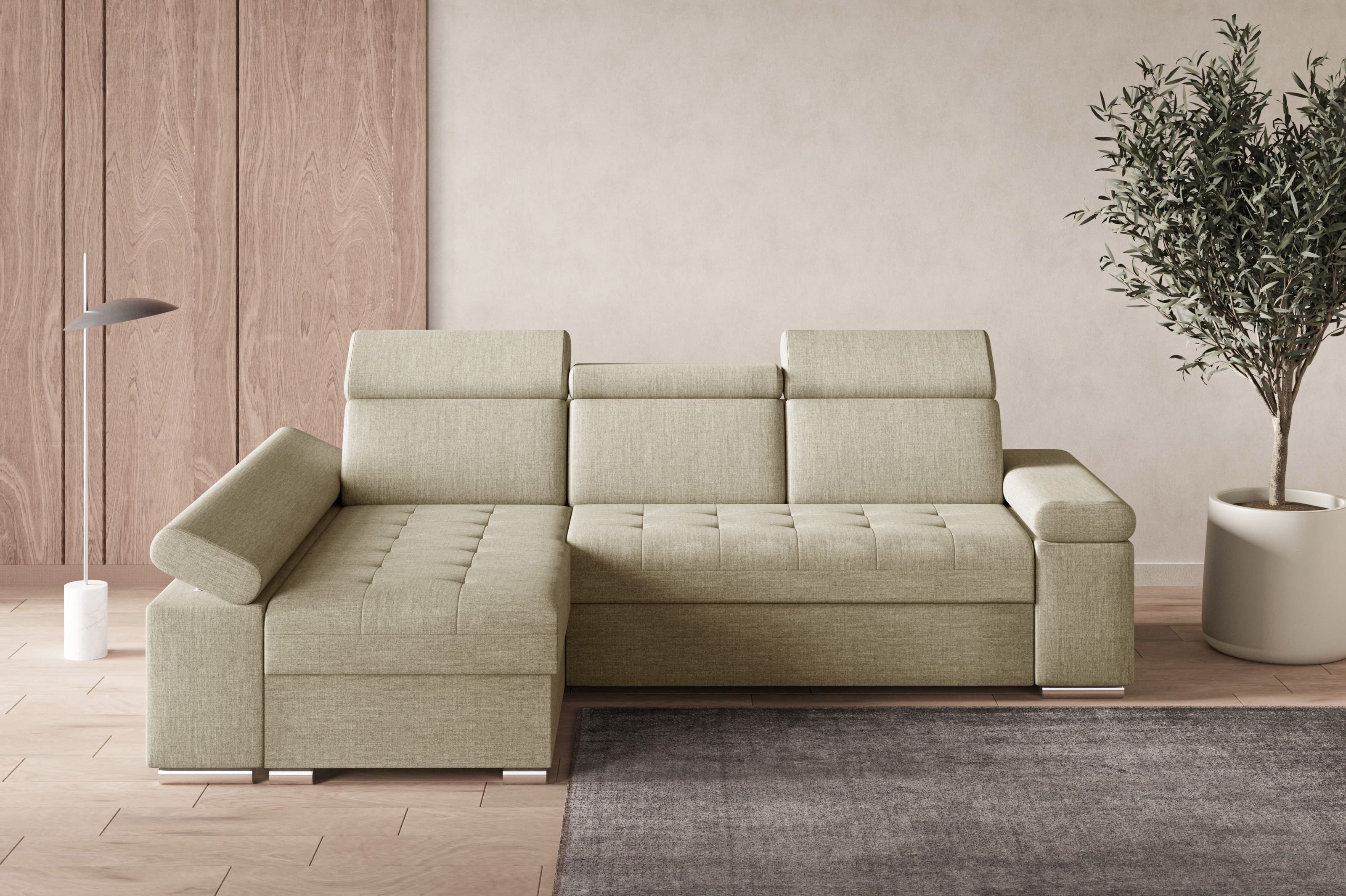 MOEBLO Ecksofa LUKA, modernes Schlafsofa, bequemes günstig online kaufen