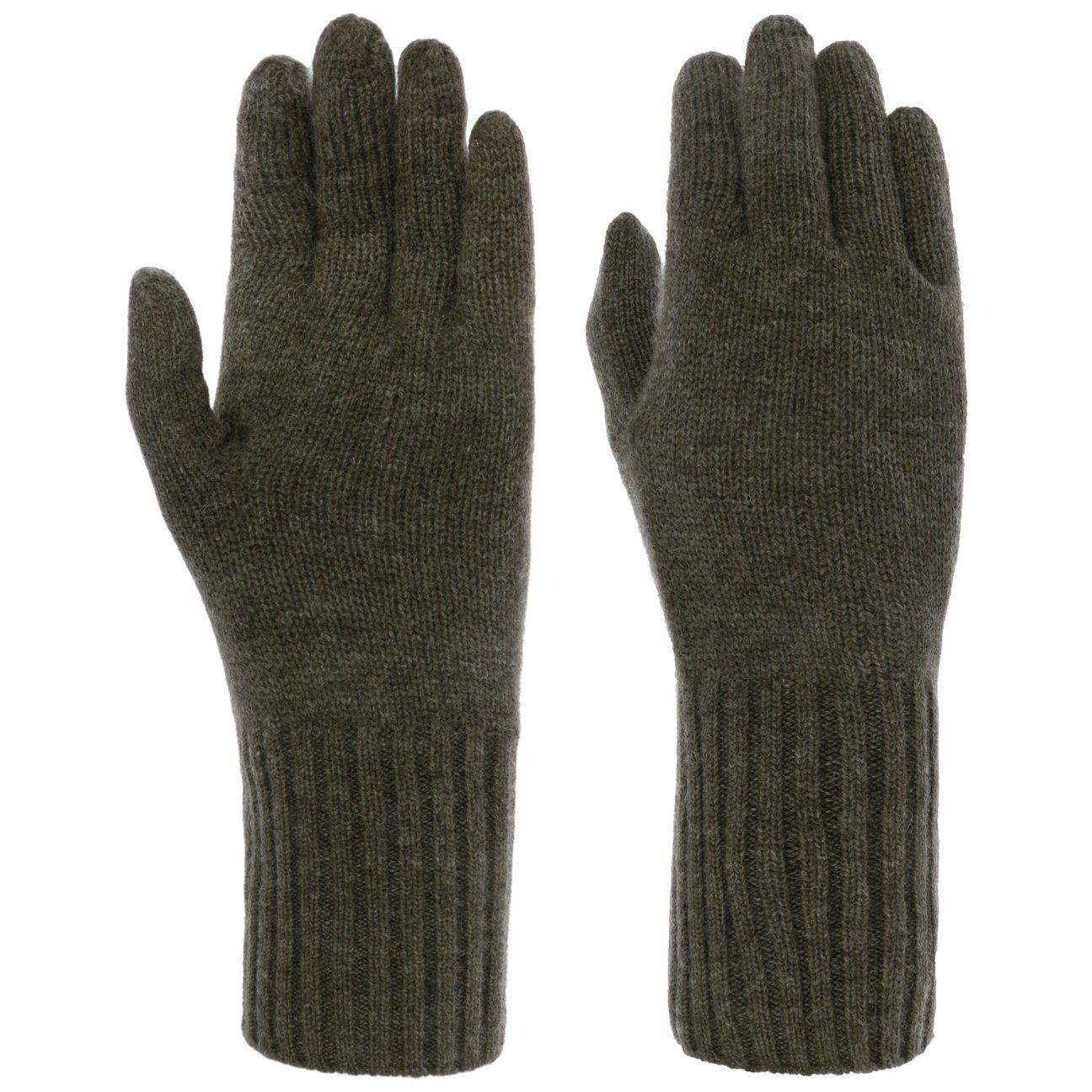 Seeberger Strickhandschuhe Handschuhe oliv