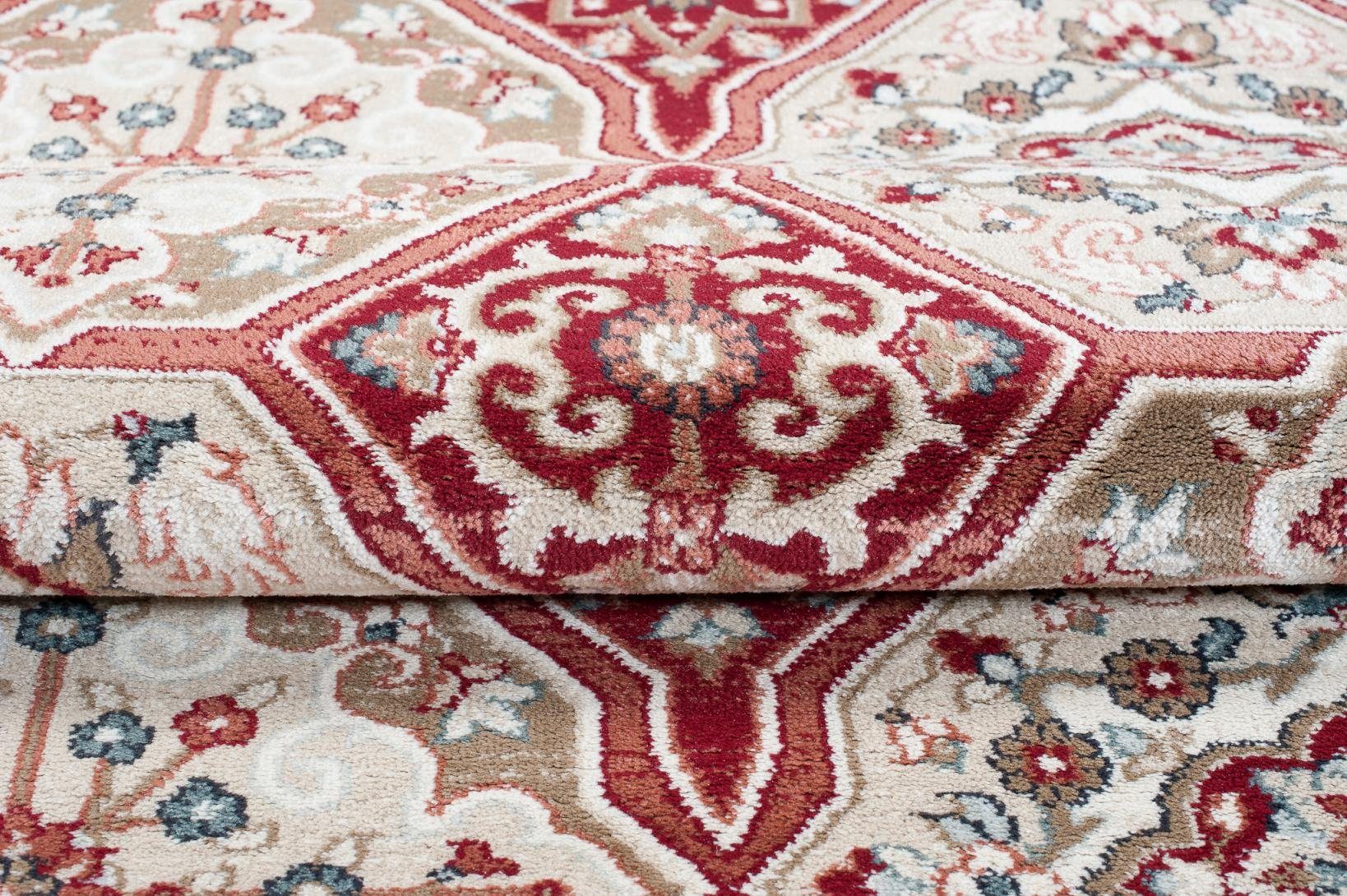 x Orientteppich Oriente Pflegeleicht, Geeignet Teppich Mazovia, Beige, 170 für cm, 120 Orient - Traditioneller Rot Fußbodenheizung, Teppich Wohnzimmerteppich