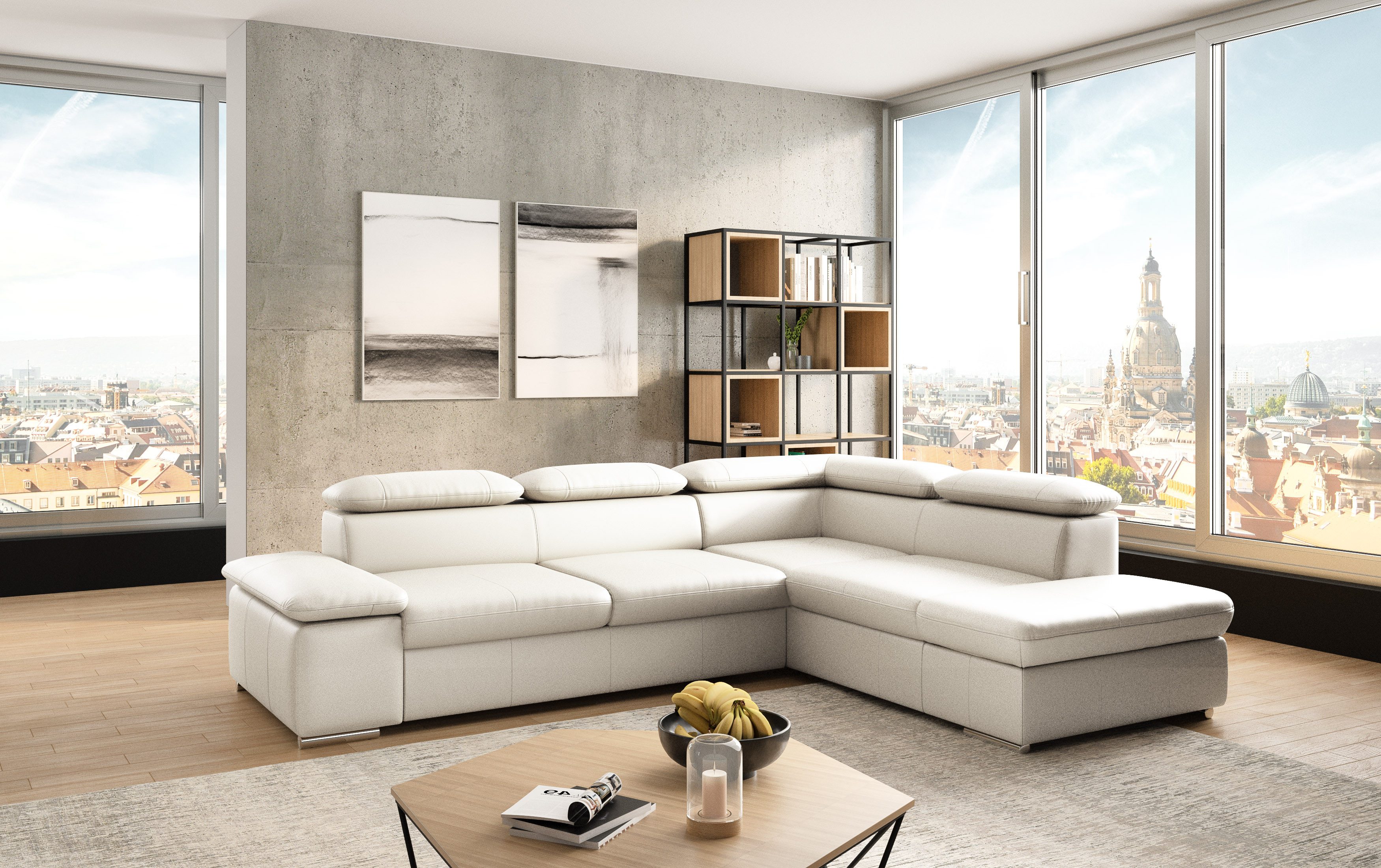 sit&more Ecksofa "Valantine L-Form, B: 286 cm" mit Arm- & Kopfteilverstellu günstig online kaufen