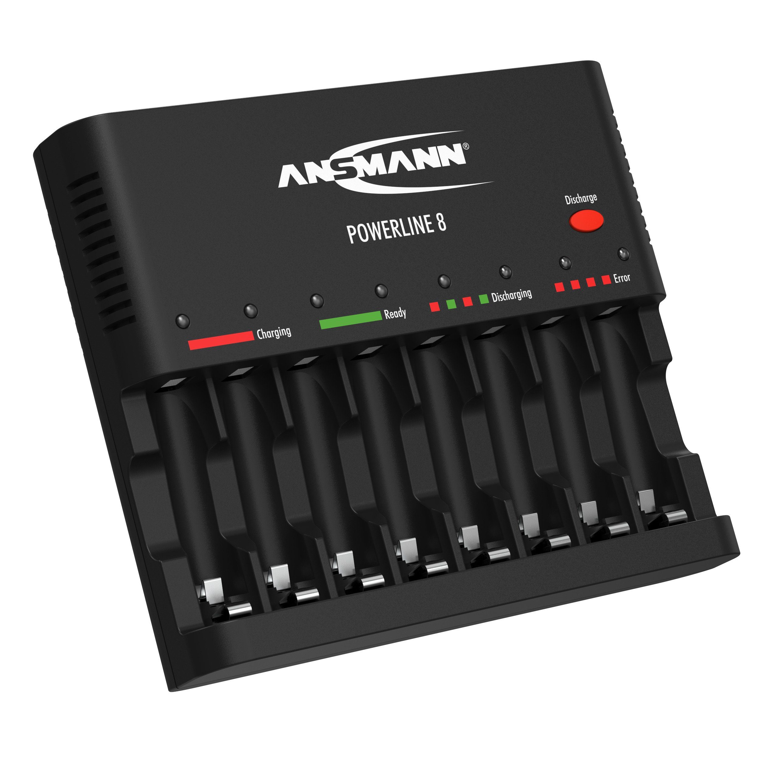 Akku Ladegerät für 1-8 AAA / AA NiMH Universal-Ladegerät