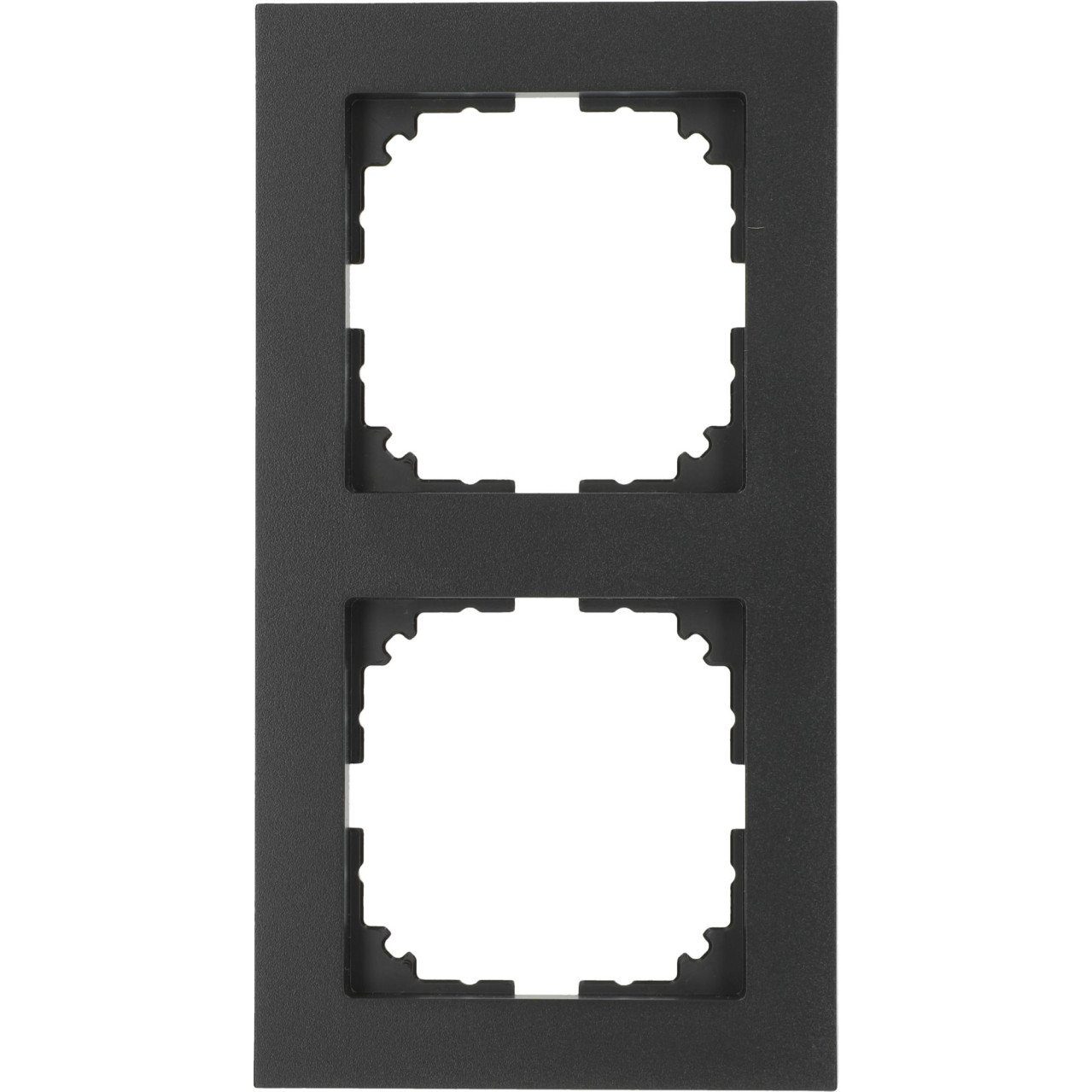 merten Steckdose Merten Abdeckrahmen 2-fach M-Pure, anthrazit