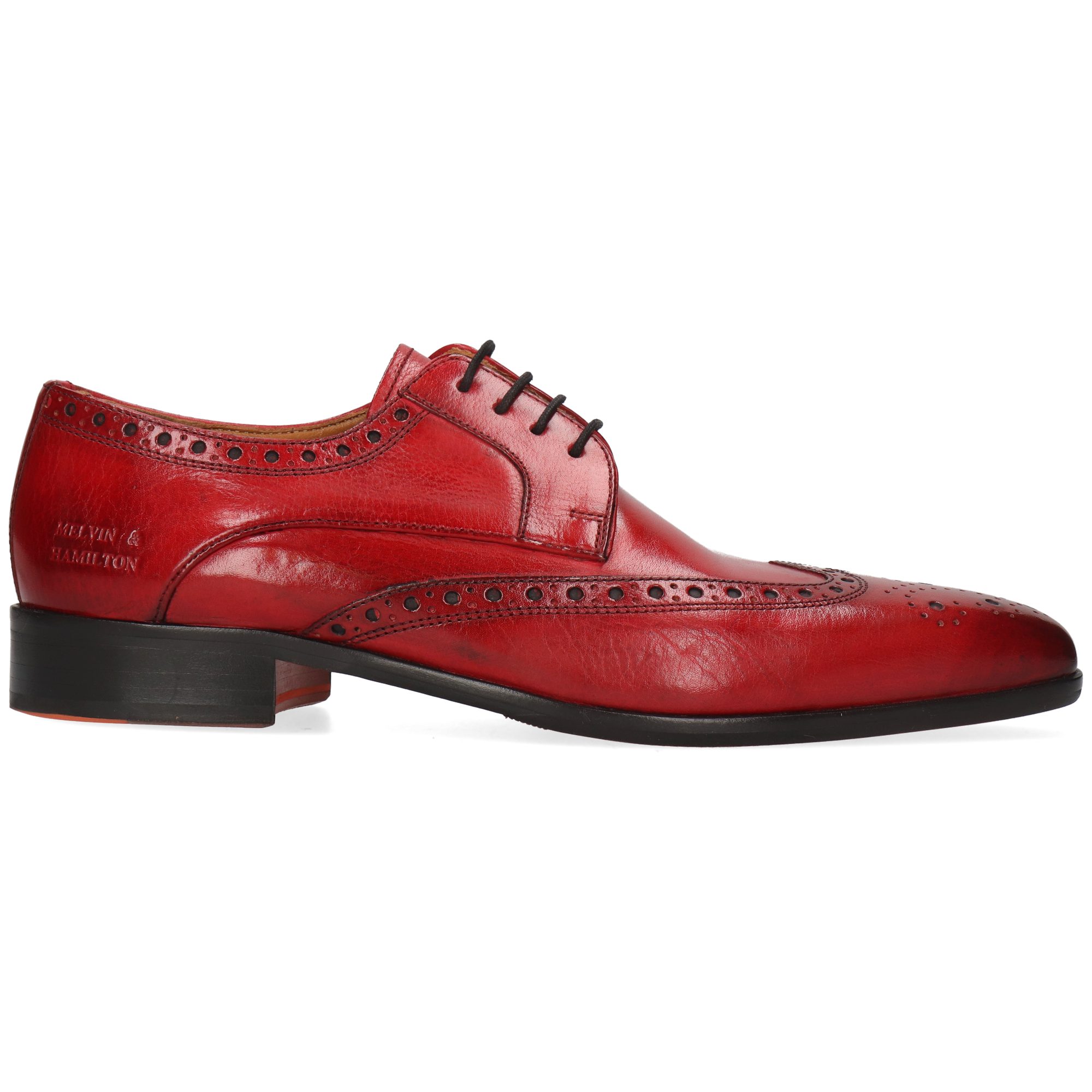 Melvin & Hamilton Lewis 3 Leder-Derby Schuhe für Herren Schnürschuh Flache Absätze, Echtes Leder, Vegetabile Gerbung