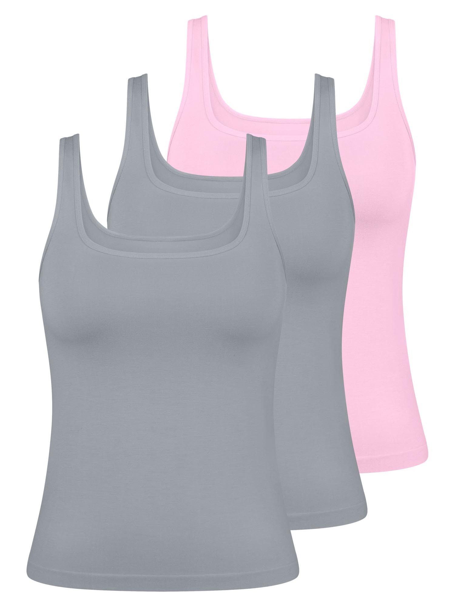 sloggi Unterhemd 3er Pack GO Sense (Spar-Set, 3-St) Unterhemd / Top - Nahtlos