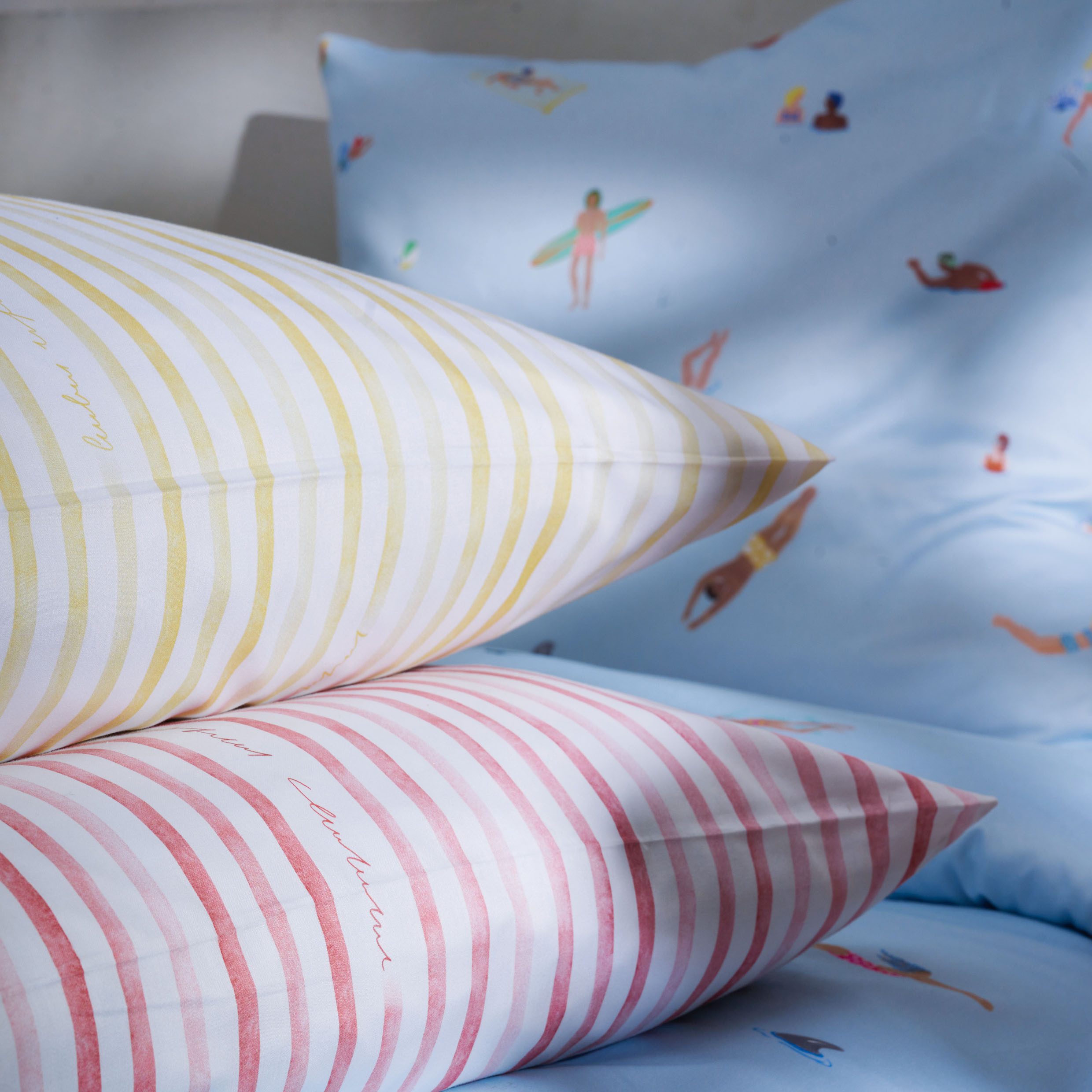 APELT Bettwäsche Beach, Satin (Bio-Baumwolle), Strandmotiv