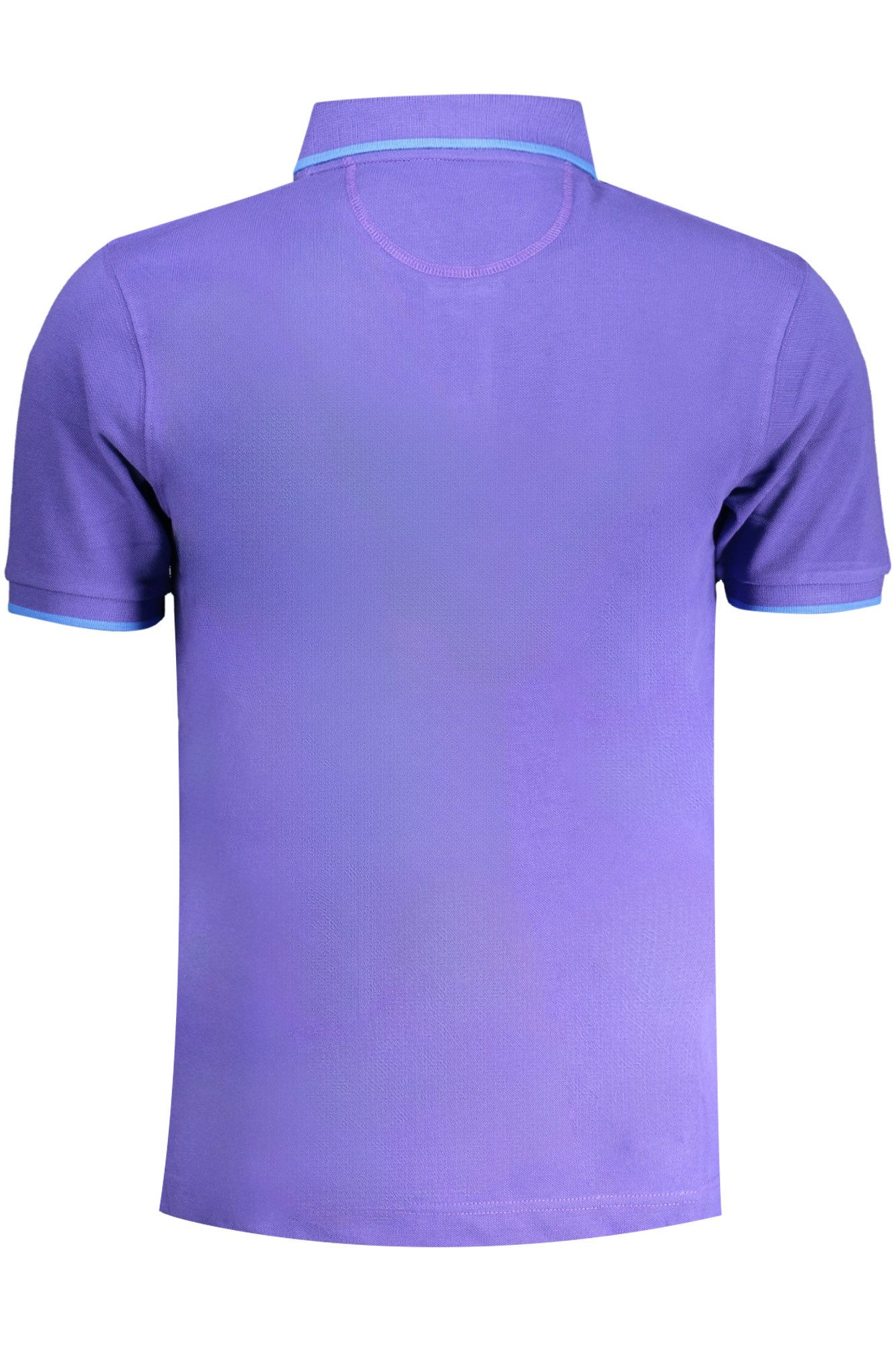 La Martina Poloshirt Polo Kurzarmhemd Lila – Regular Fit mit Stickerei