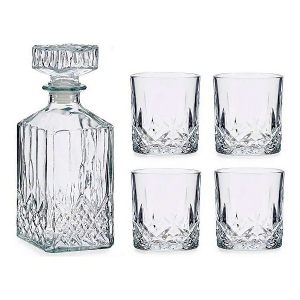 DOTMALL Weinglas Set Gläser Flasche Likör Transparentes Glas (5 Stück)