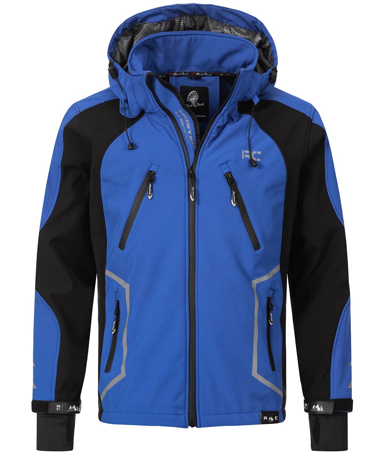 Rock Creek Heren Softshell Jas Outdoor H-285, geel, L