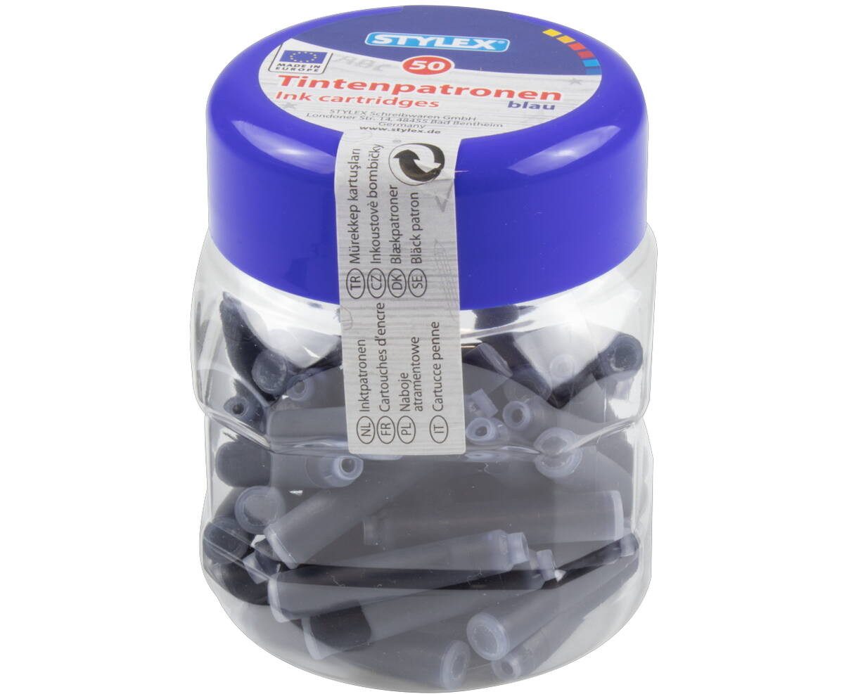 Stylex STY Tintenpatronen Standard blau 50er Box Tintenpatrone