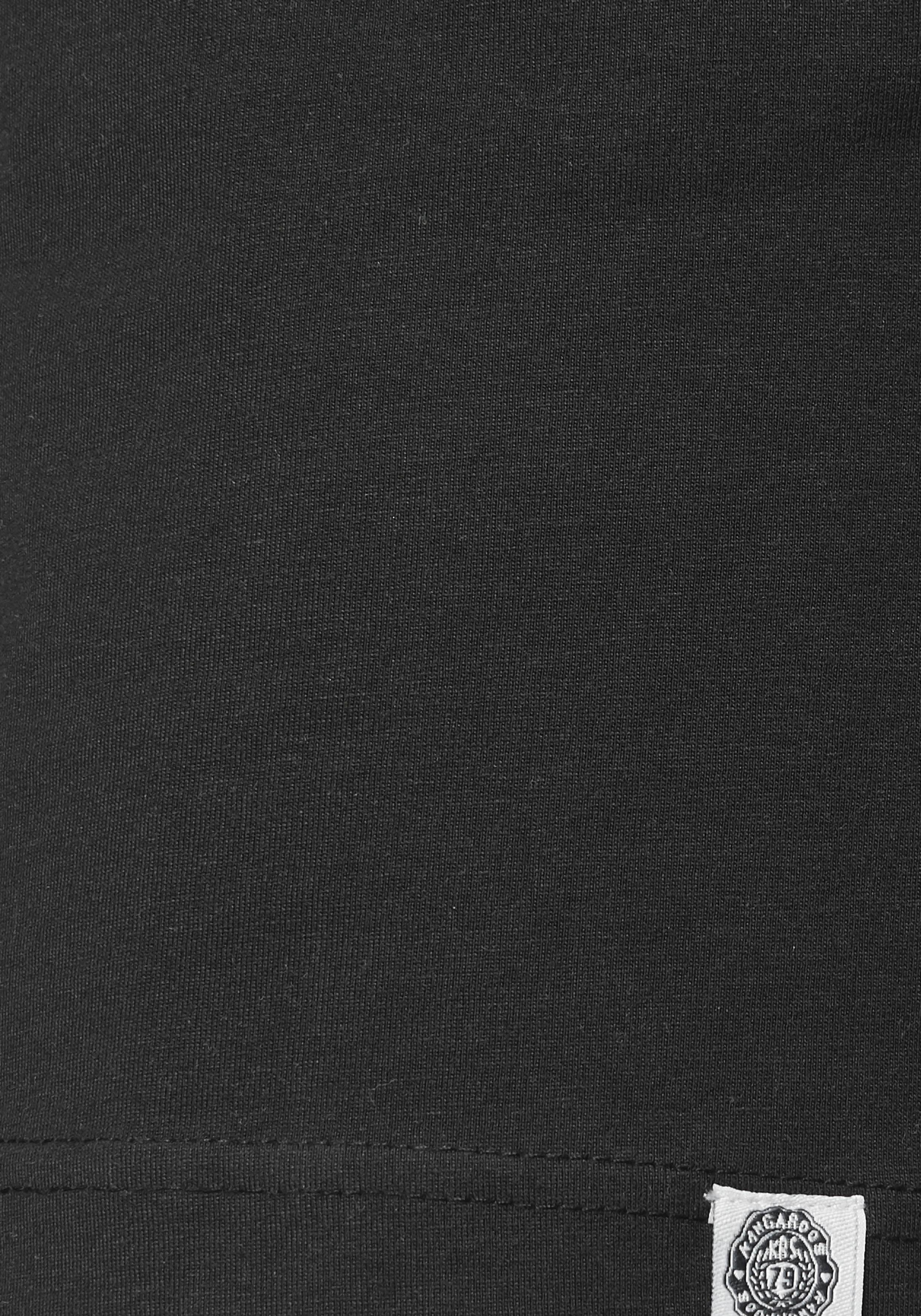 KangaROOS Shirtkleid Anker oder schwarz und Vogel unifarben im tollen Druck