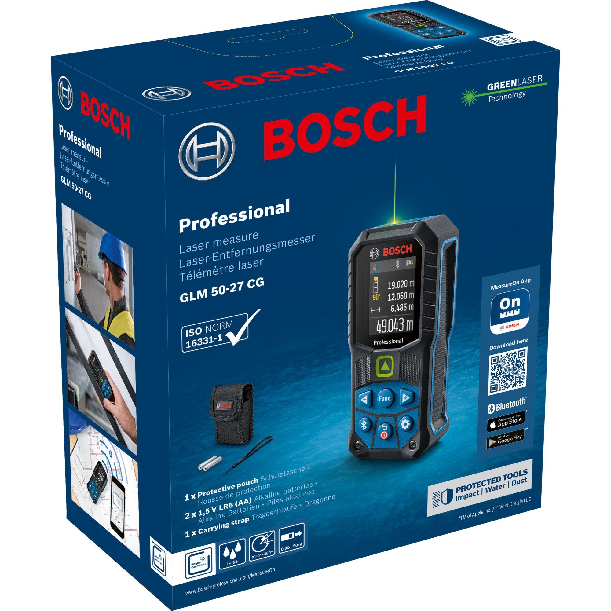 BOSCH Bosch Akku-Multifunktionswerkzeug GLM Laser-Entfernungsmesser Professional
