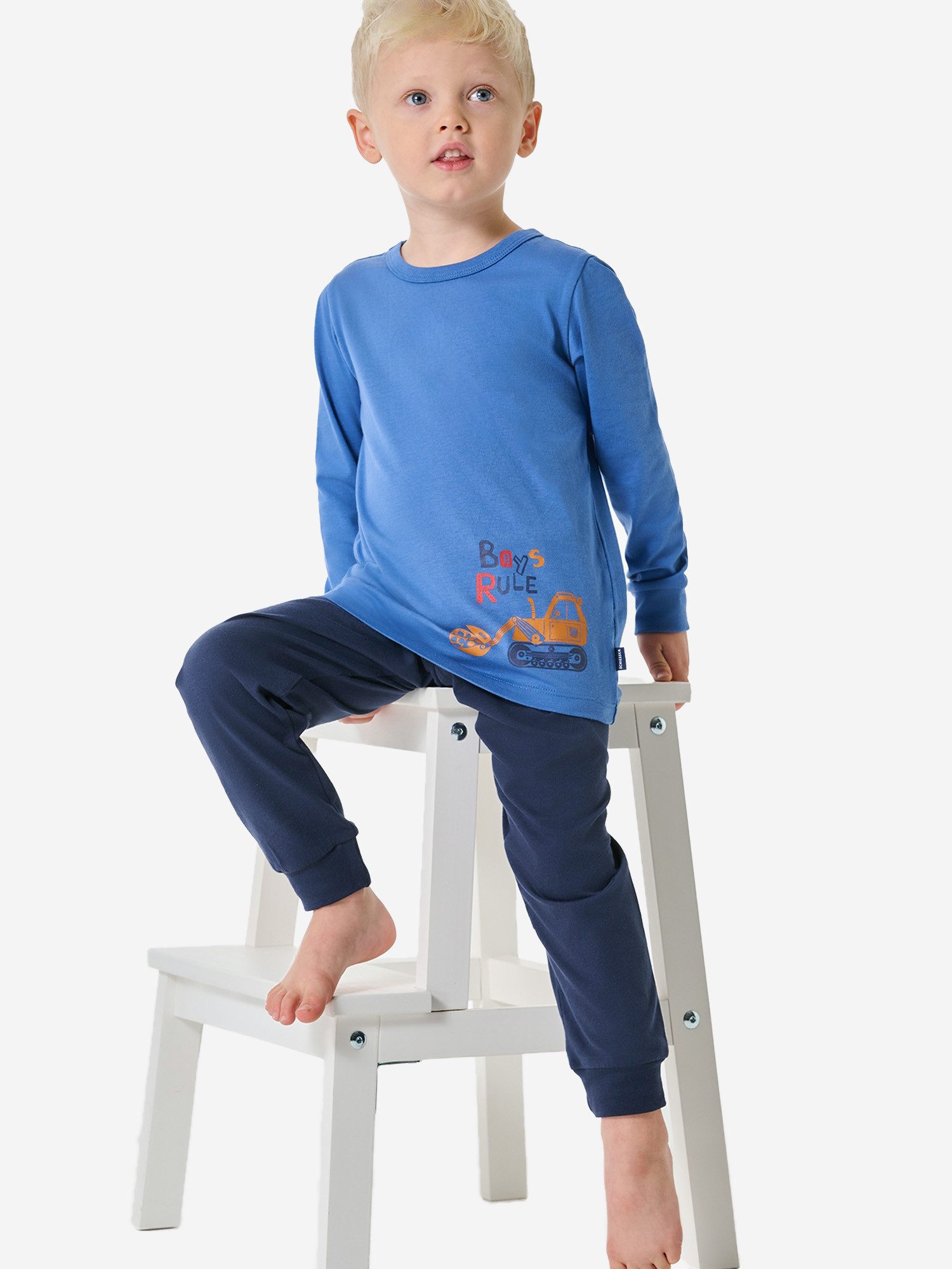 Schiesser Pyjama Boys World (2 tlg) schlafanzug schlafmode bequem