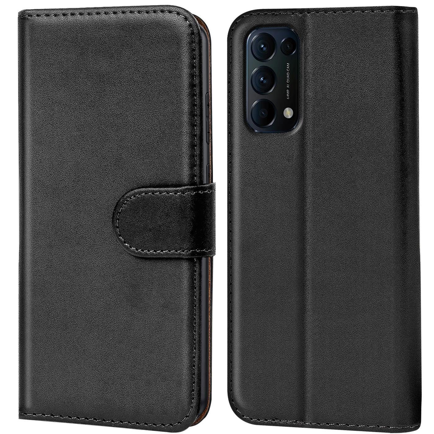 CoolGadget Handyhülle Wallet Klapp Tasche Book Case für Oppo Find X3 Lite 6,43 Zoll, Hülle Klapphülle Flip Cover Etui Schutzhülle