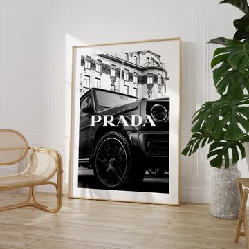 JUSTGOODMOOD Poster Premium ® Prada Poster · Mercedes G-Klasse · ohne Rahmen, Poster in verschiedenen Größen verfügbar