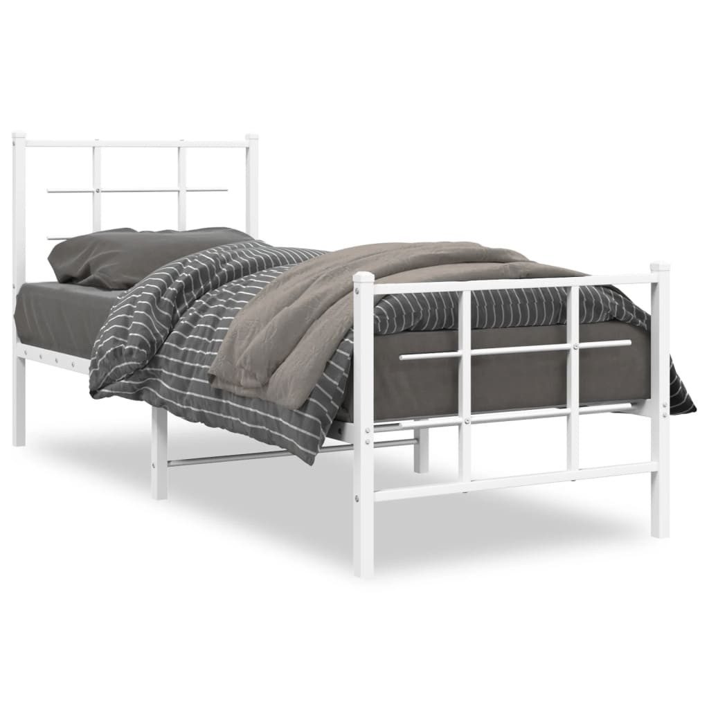 vidaXL Bett Bettgestell mit Kopf- und günstig online kaufen
