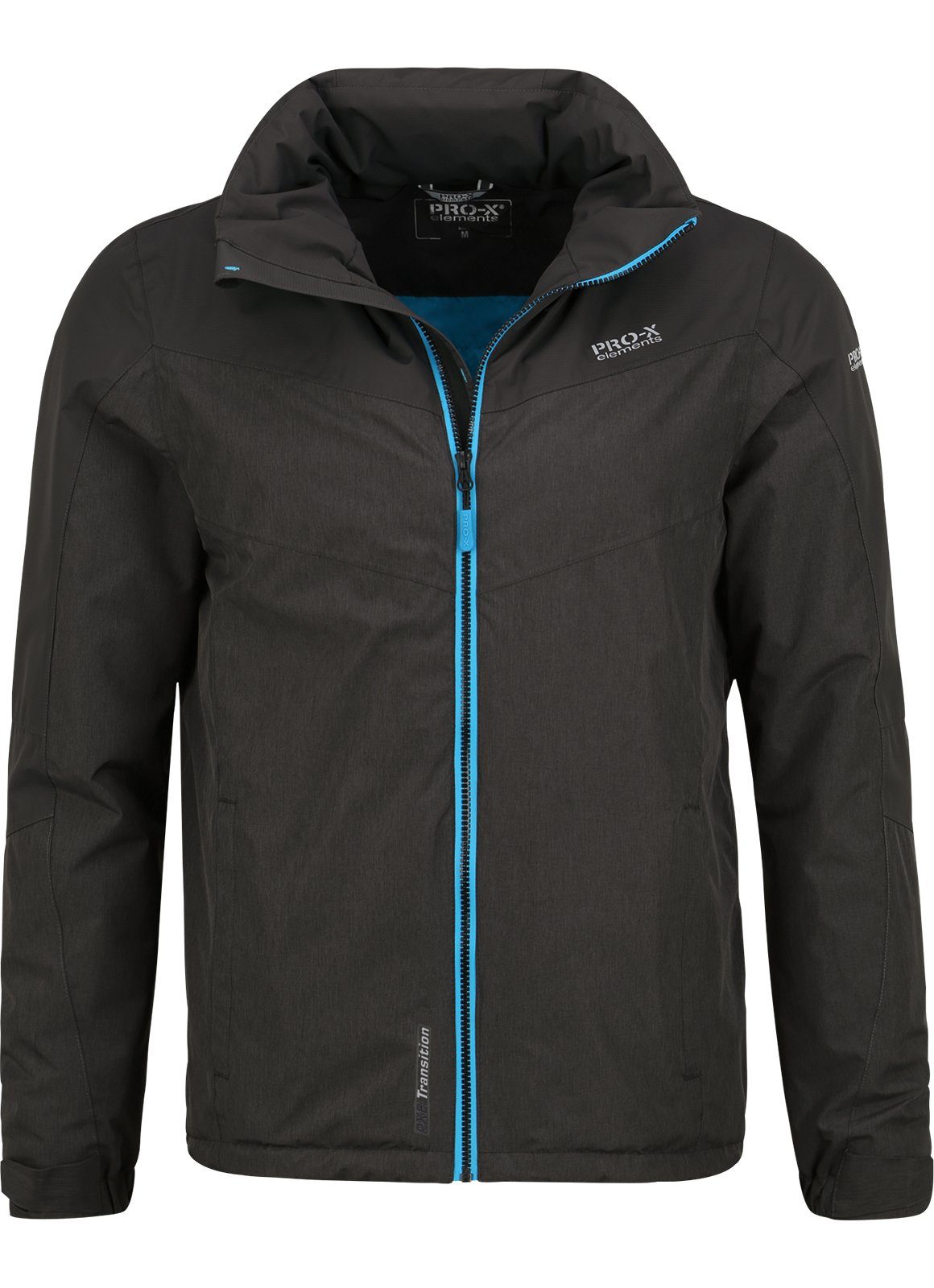 PRO-X ELEMENTS Funktionsjacke JAMES Wasserdicht Schwarz Melange