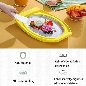 KÜLER Eismaschine Eismaschine,DIY-Eiscreme,Joghurt,Eiscreme-Schalen,2 Spateln, Hausgemachtes Speiseeis,Joghurt,Fruchtsorbet,Eiscreme-Rollen