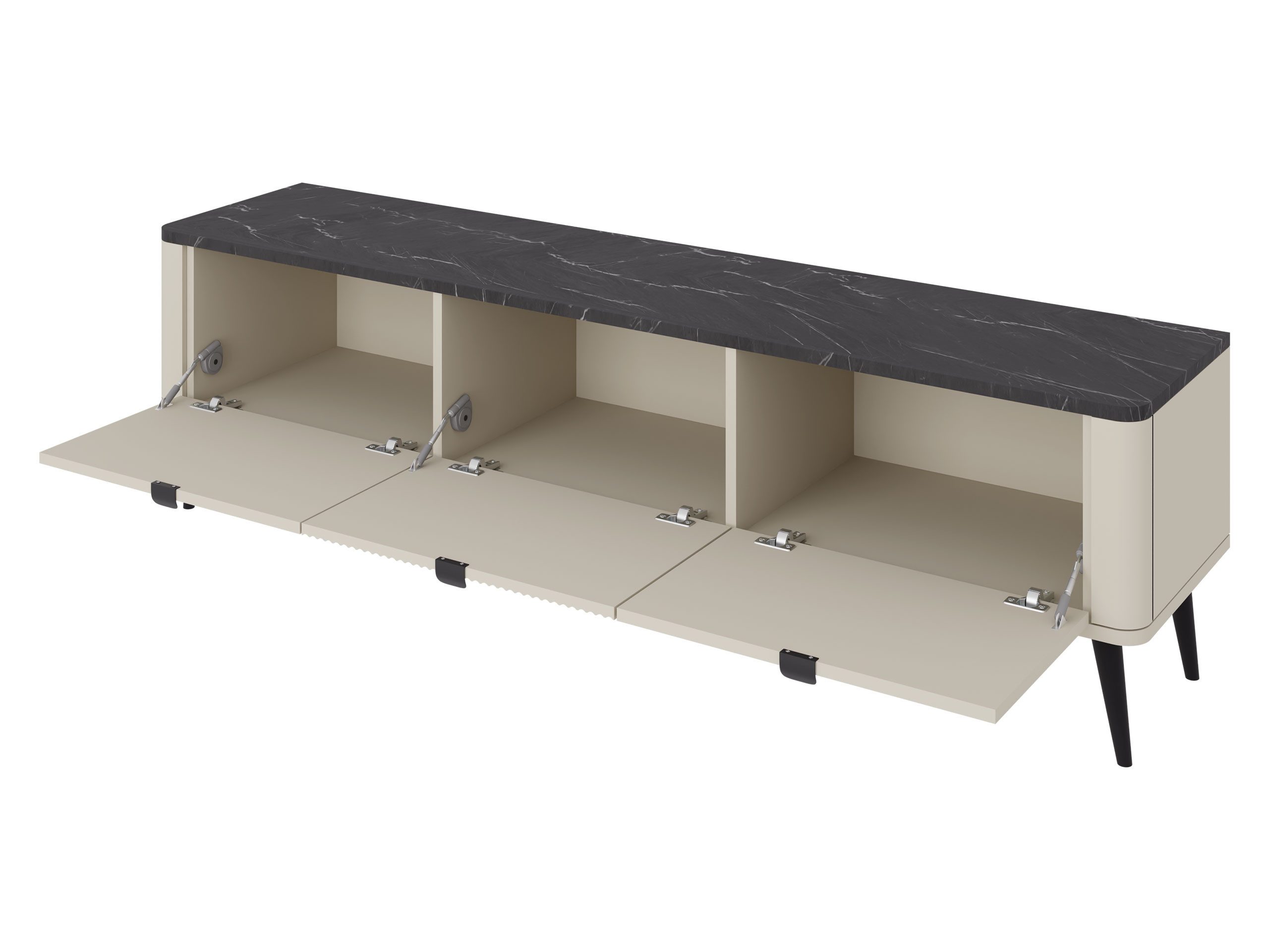 MIRJAN24 TV-Schrank Marly 3K RE13 (mit drei Klappen) 160x40x52 cm