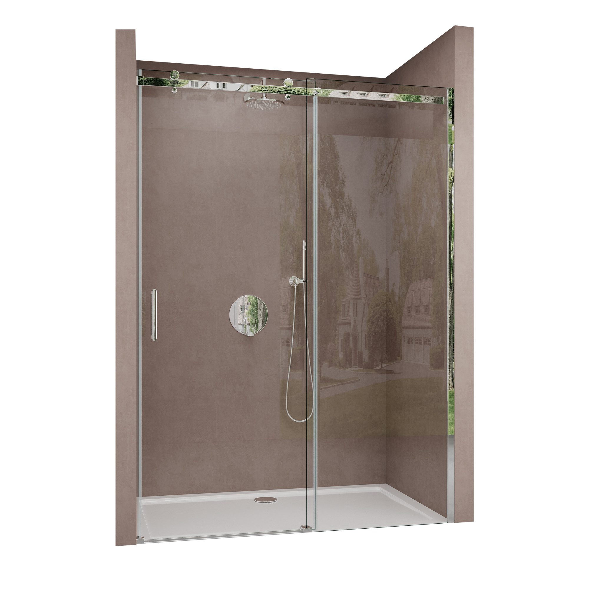 doporro Dusch-Schiebetür Duschtür Nischentür Duschabtrennung Duschkabine Kl günstig online kaufen