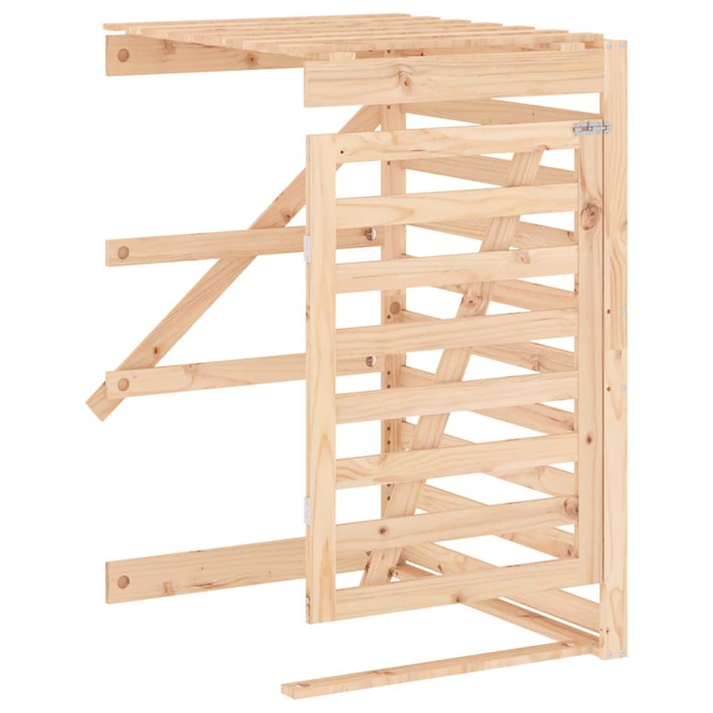 vidaXL Mülltonnenbox Erweiterung für Mülltonnenbox Massivholz Kiefer
