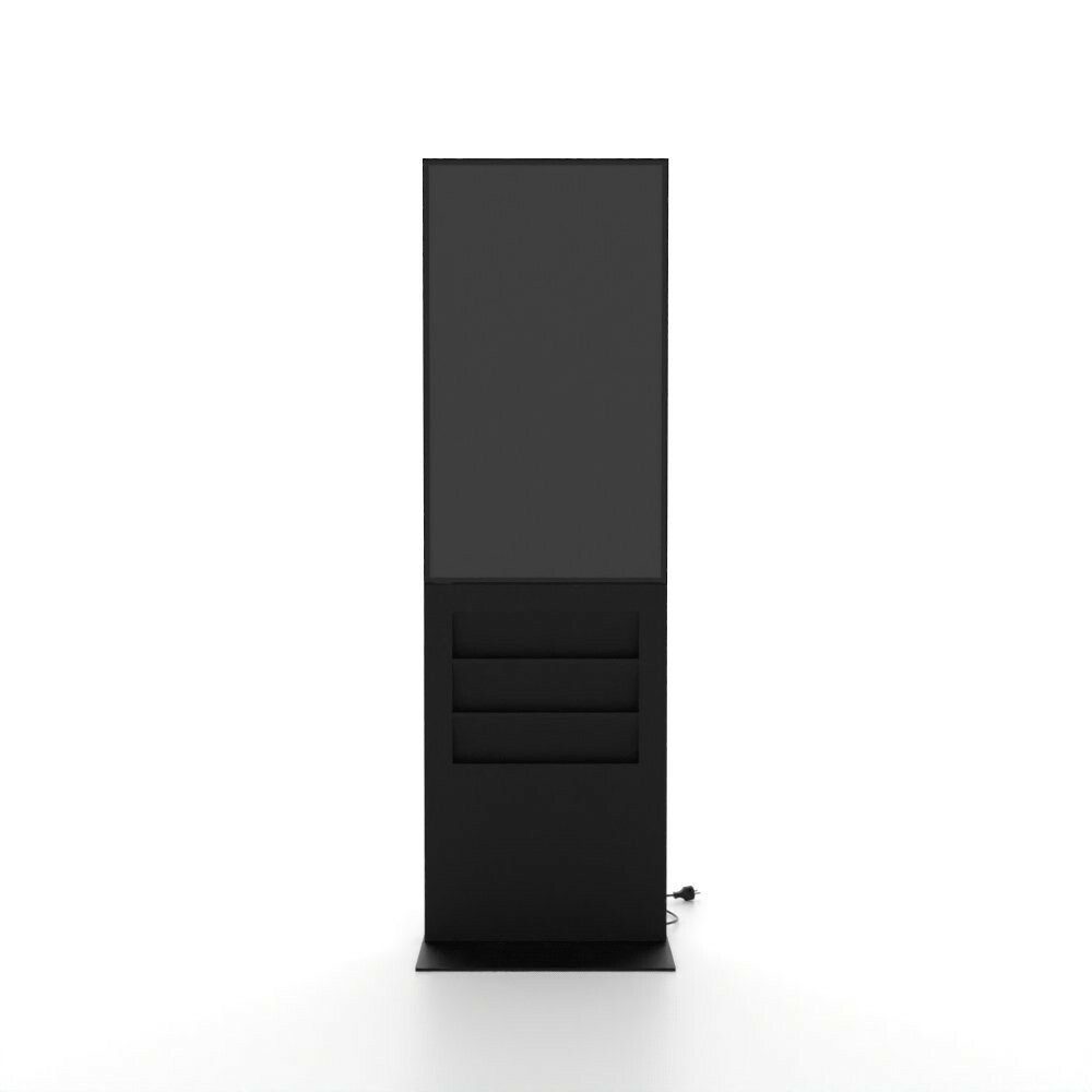 Showdown Displays Einzelrahmen Showdown Displays Smart Line Digitale Infostele Regal 6 x A4 Mit 43" S, (1 St)