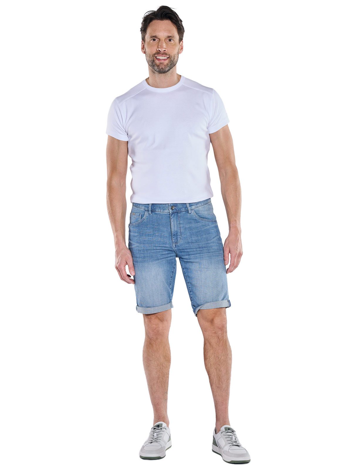 Engbers Jeansbermudas Herren Denim Shorts, Mittelblau