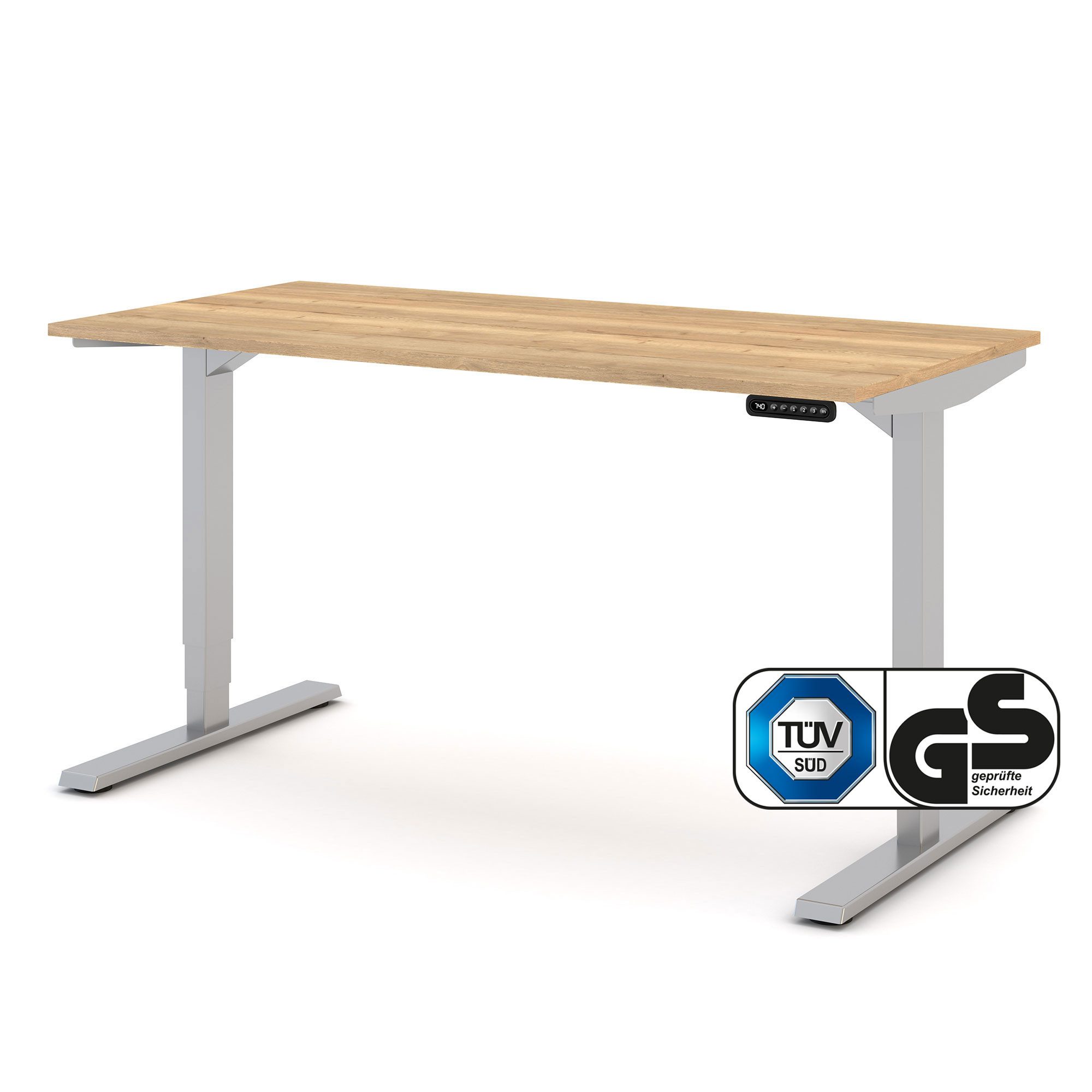 ASSMANN Büromöbel Schreibtisch Y-LINE, 140x70cm Eiche günstig online kaufen