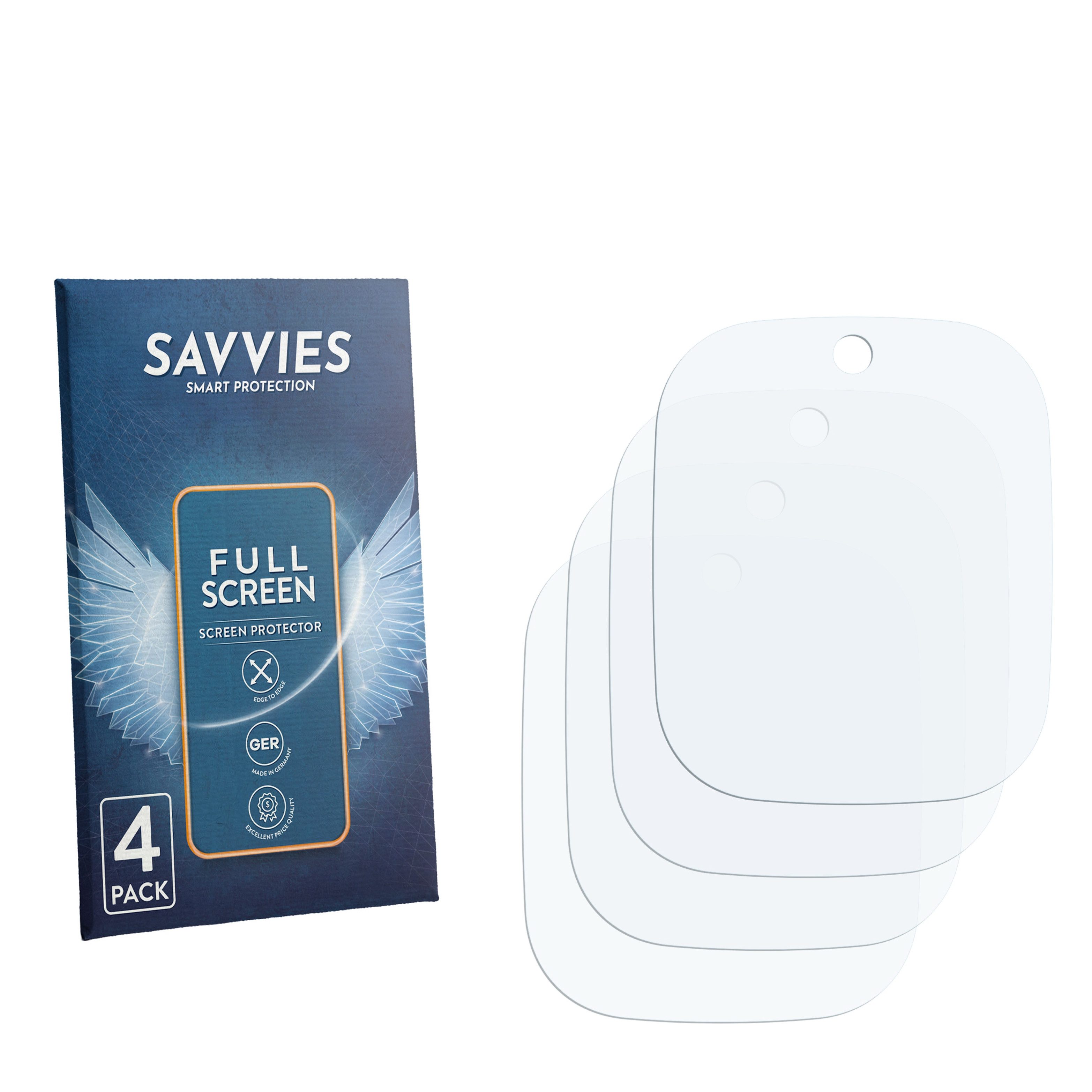 Savvies Displayschutzfolie Fullscreen Schutzfolie für Xplora X6 Play 2025 (2. Generation), 4 Stück, Displayschutz Folie Fullcover Klar Transparent – Bild 4 von 5